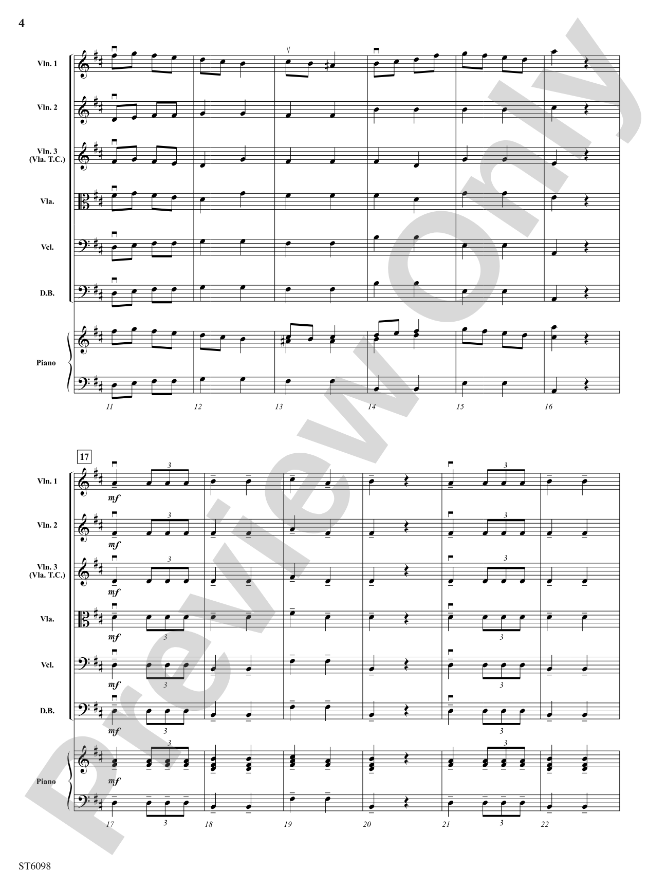 Themes from The Nutcracker: String Orchestra Conductor Score & Parts