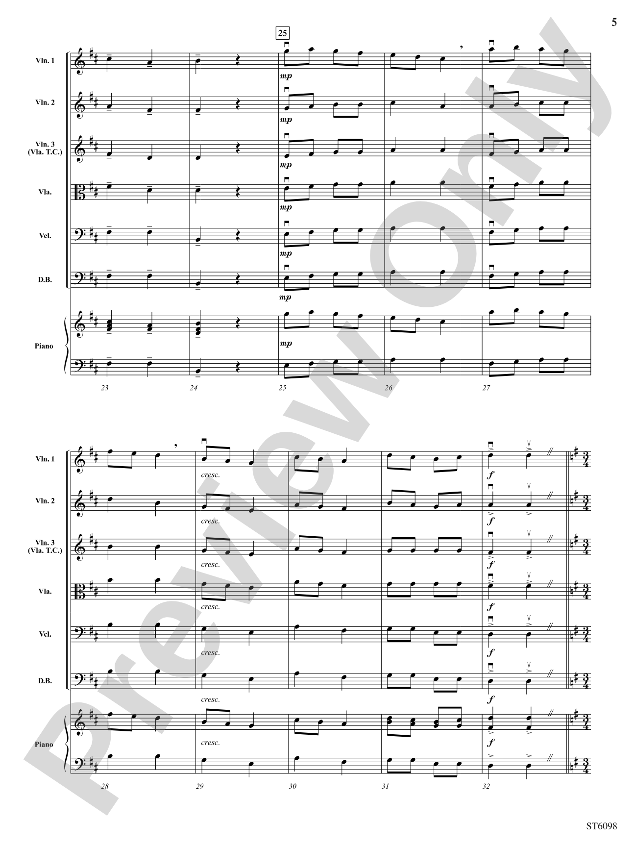 Themes from The Nutcracker: String Orchestra Conductor Score & Parts