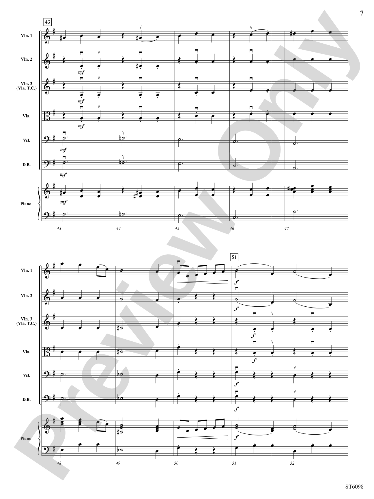 Themes from The Nutcracker: String Orchestra Conductor Score & Parts