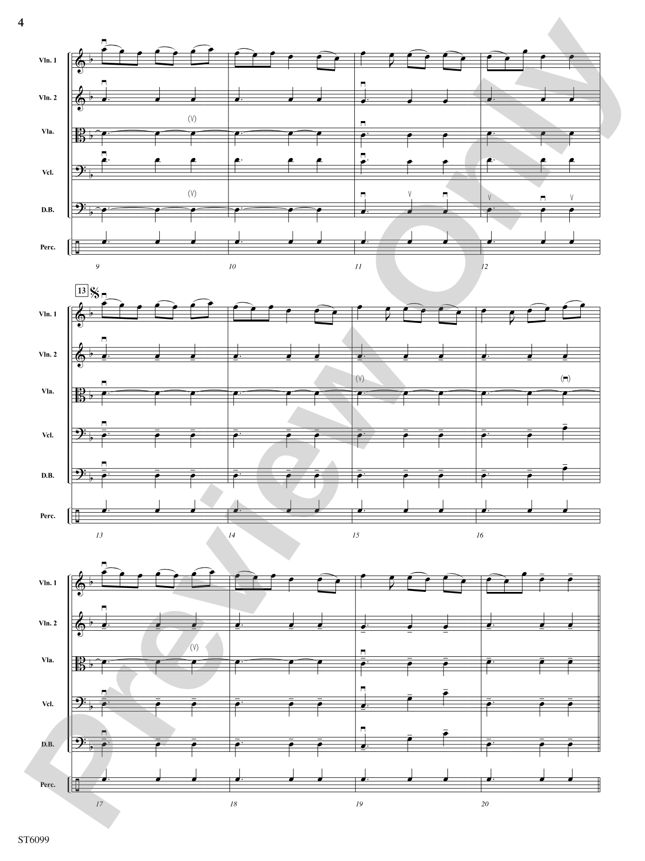 Novo cetvorno: String Orchestra Conductor Score & Parts