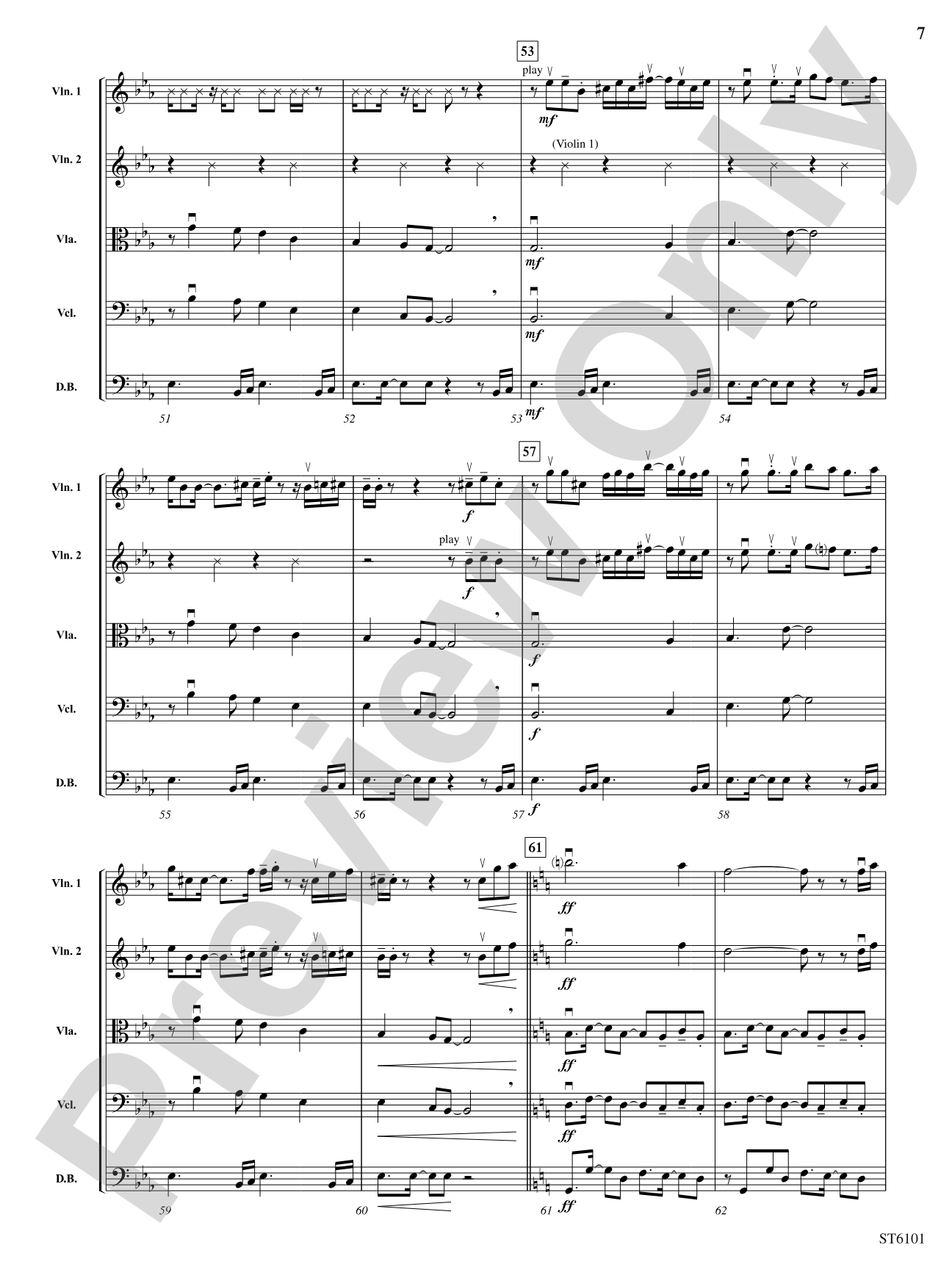 Tudo bem: String Orchestra Conductor Score & Parts