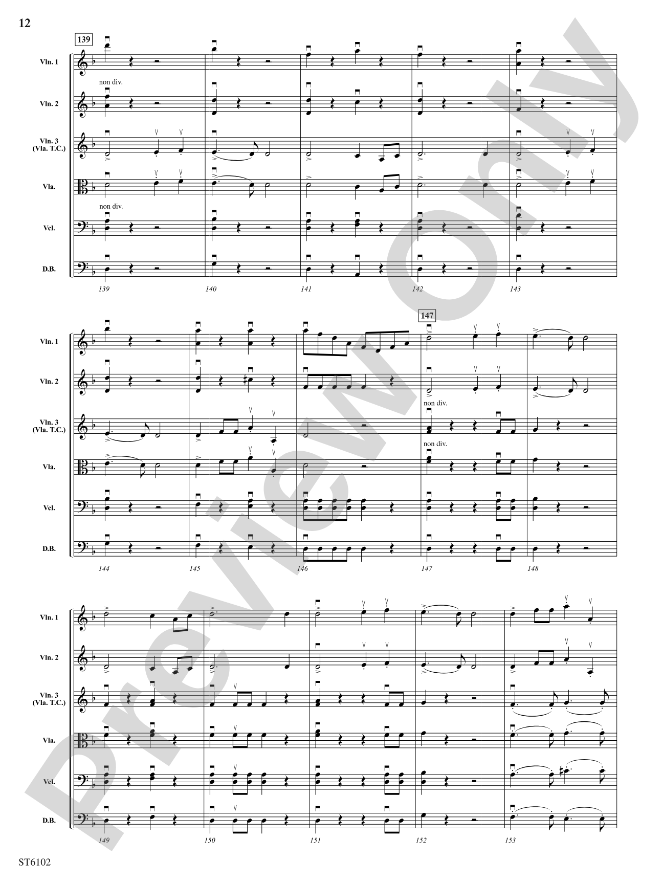Themes from the New World Symphony: Score