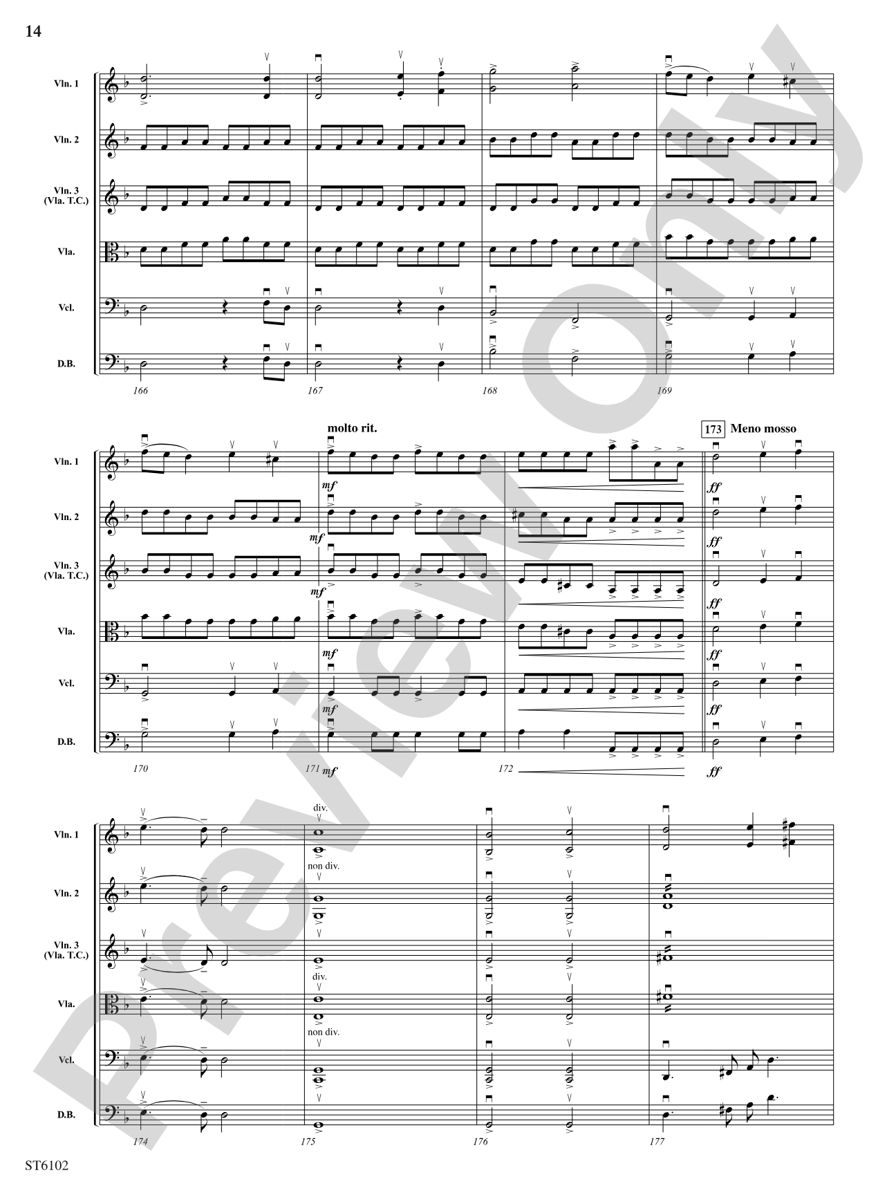 Themes from the New World Symphony: Score