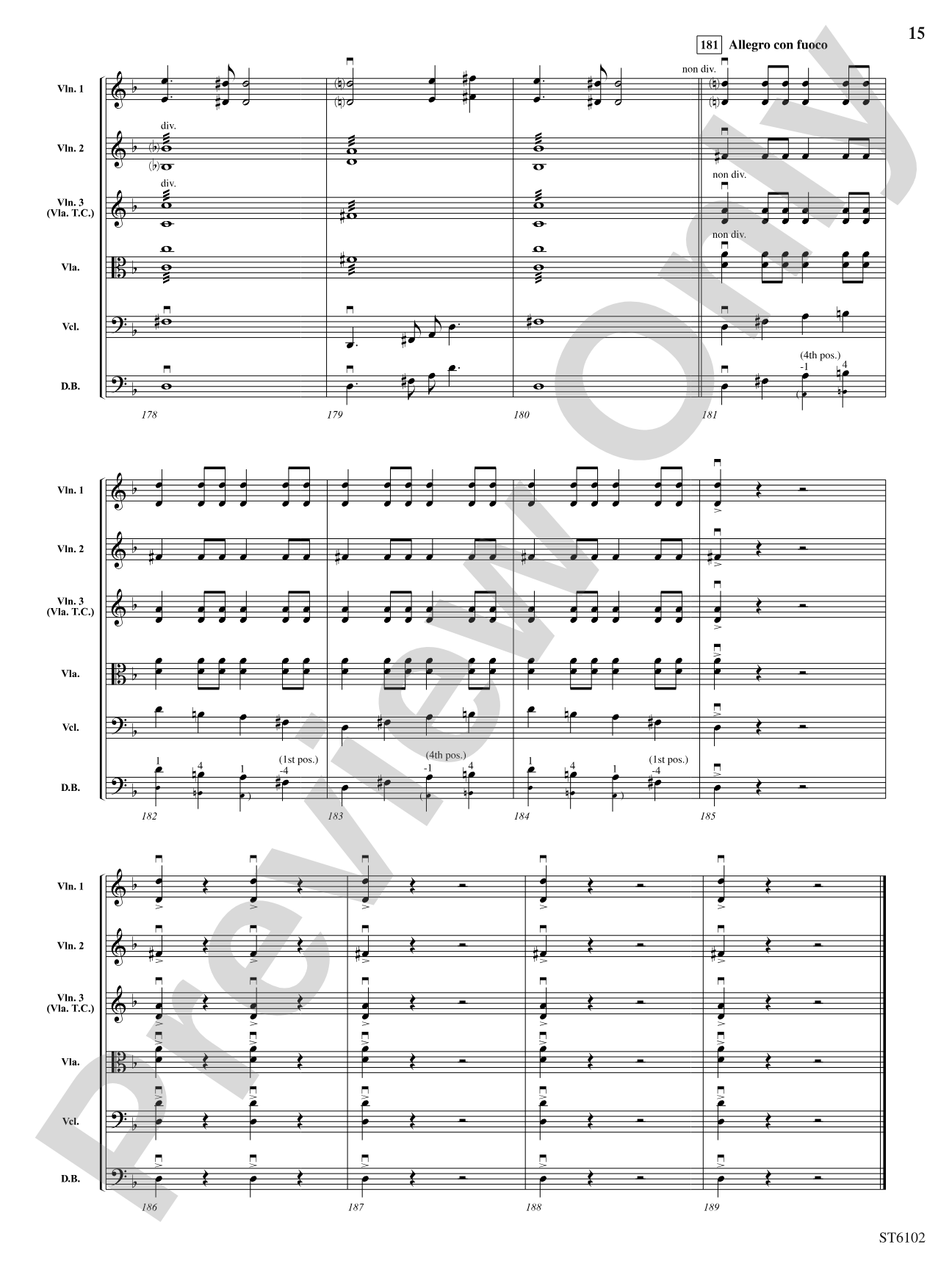 Themes from the New World Symphony: Score