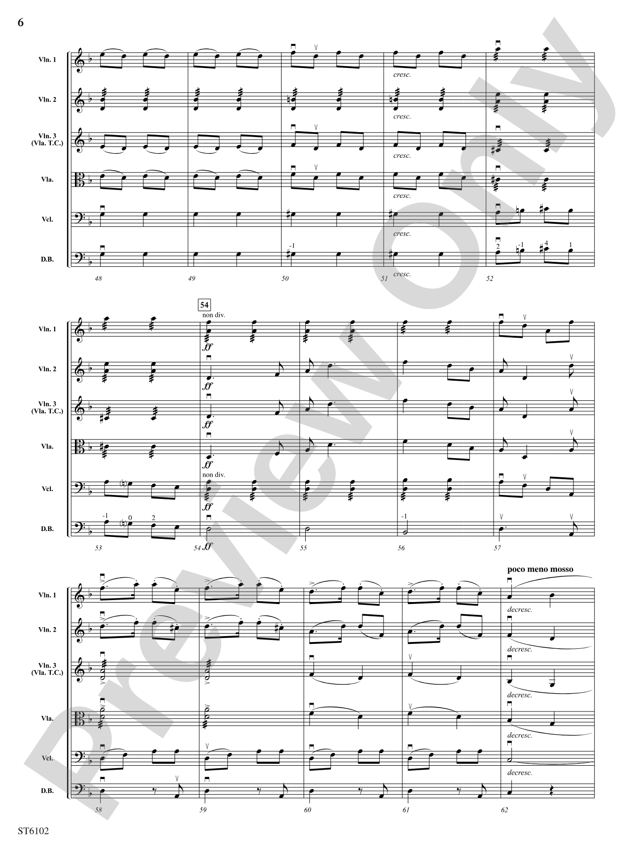 Themes from the New World Symphony: Score