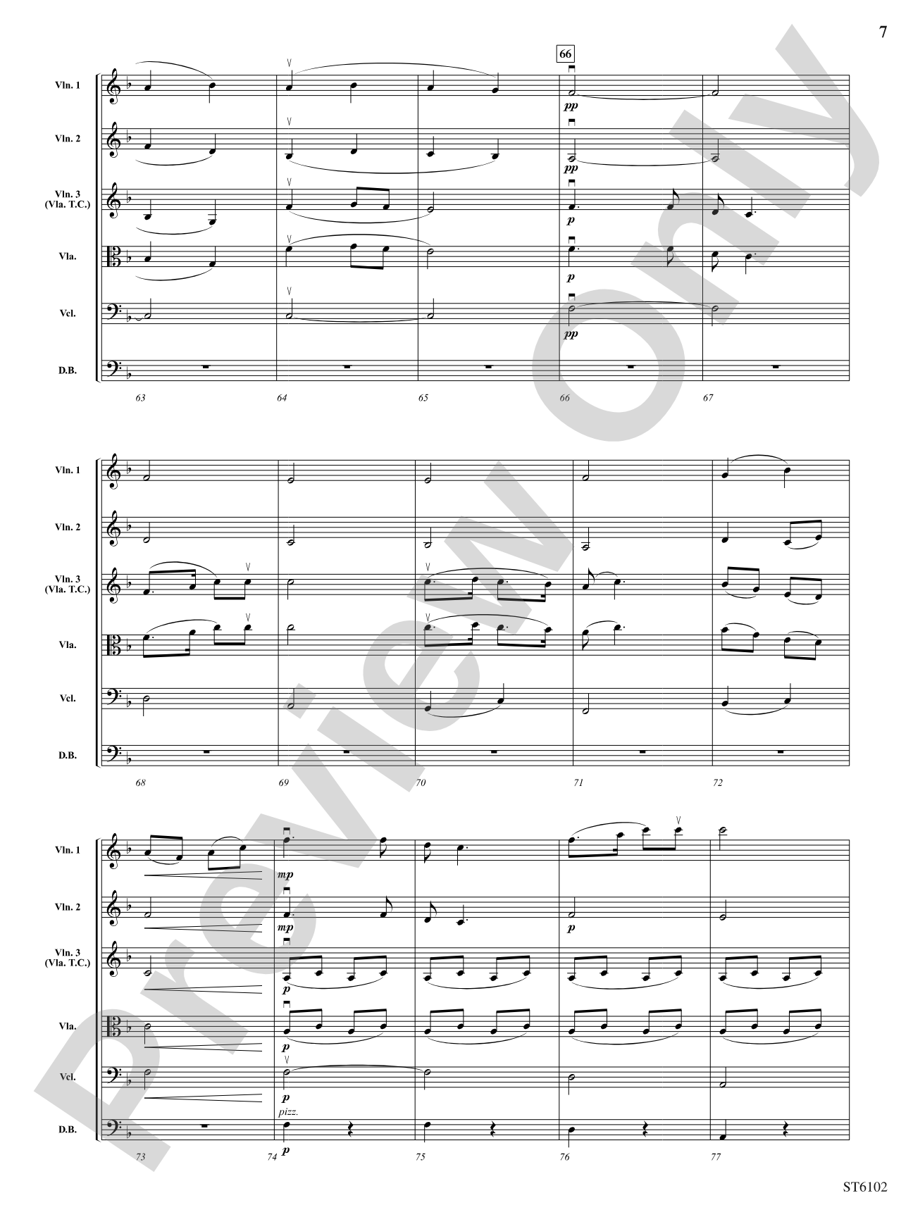 Themes from the New World Symphony: Score