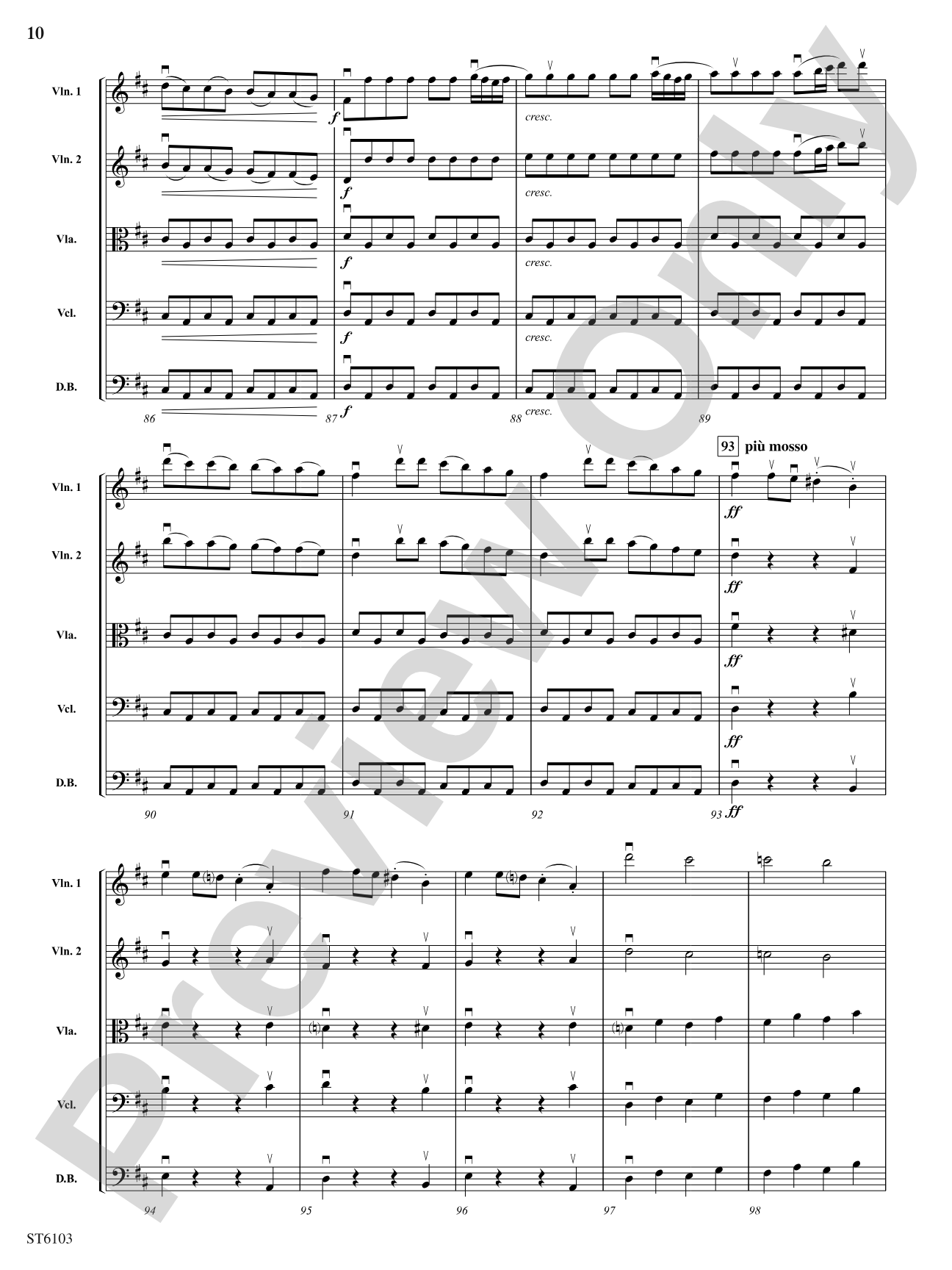 The Barber of Seville (Overture): String Orchestra Conductor Score & Parts