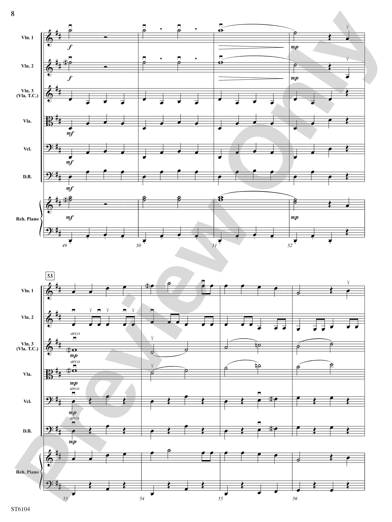 The Wabash Cannonball: Score