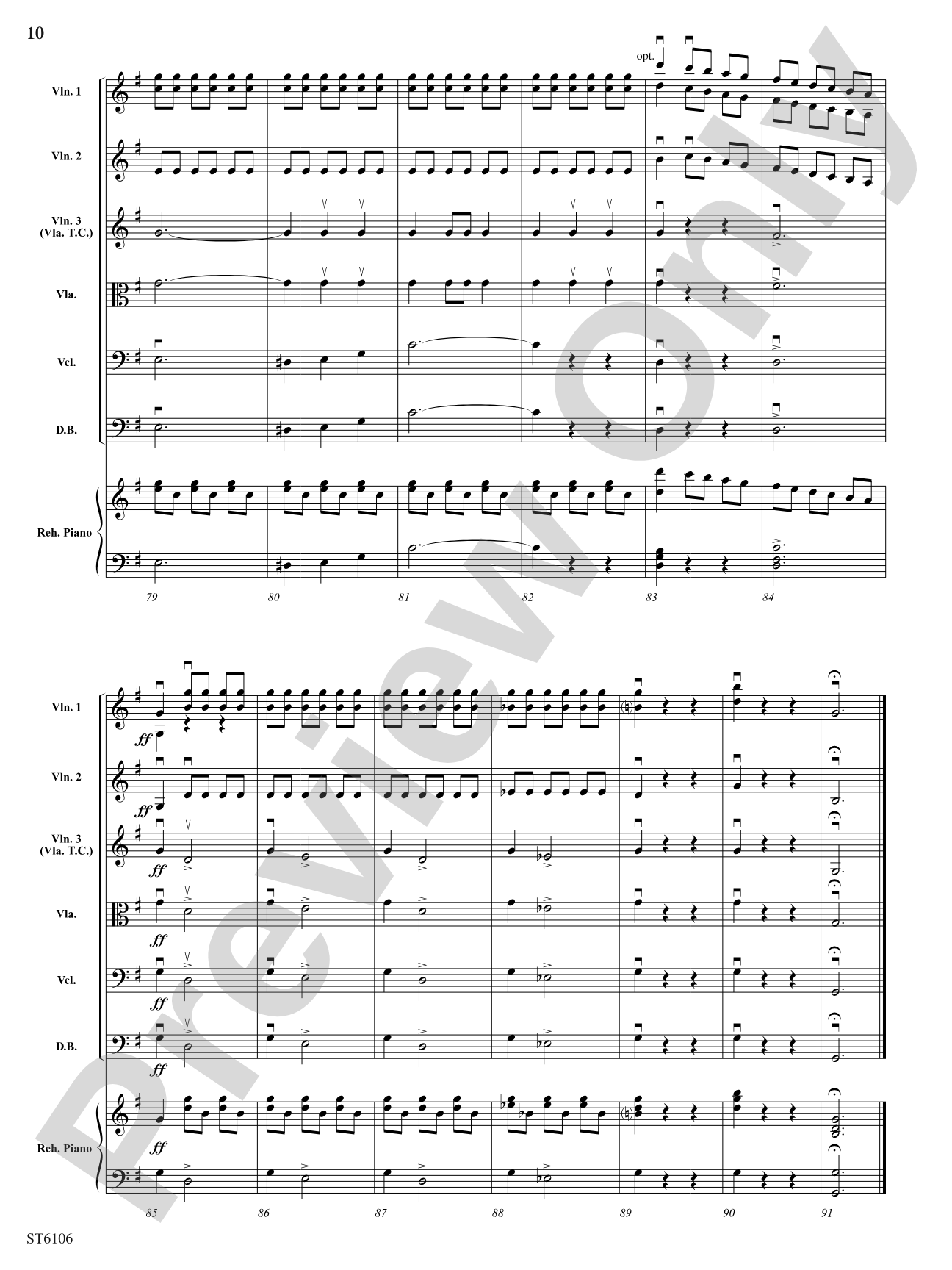 Over the Waves (Sobre las Olas): String Orchestra Conductor Score & Parts