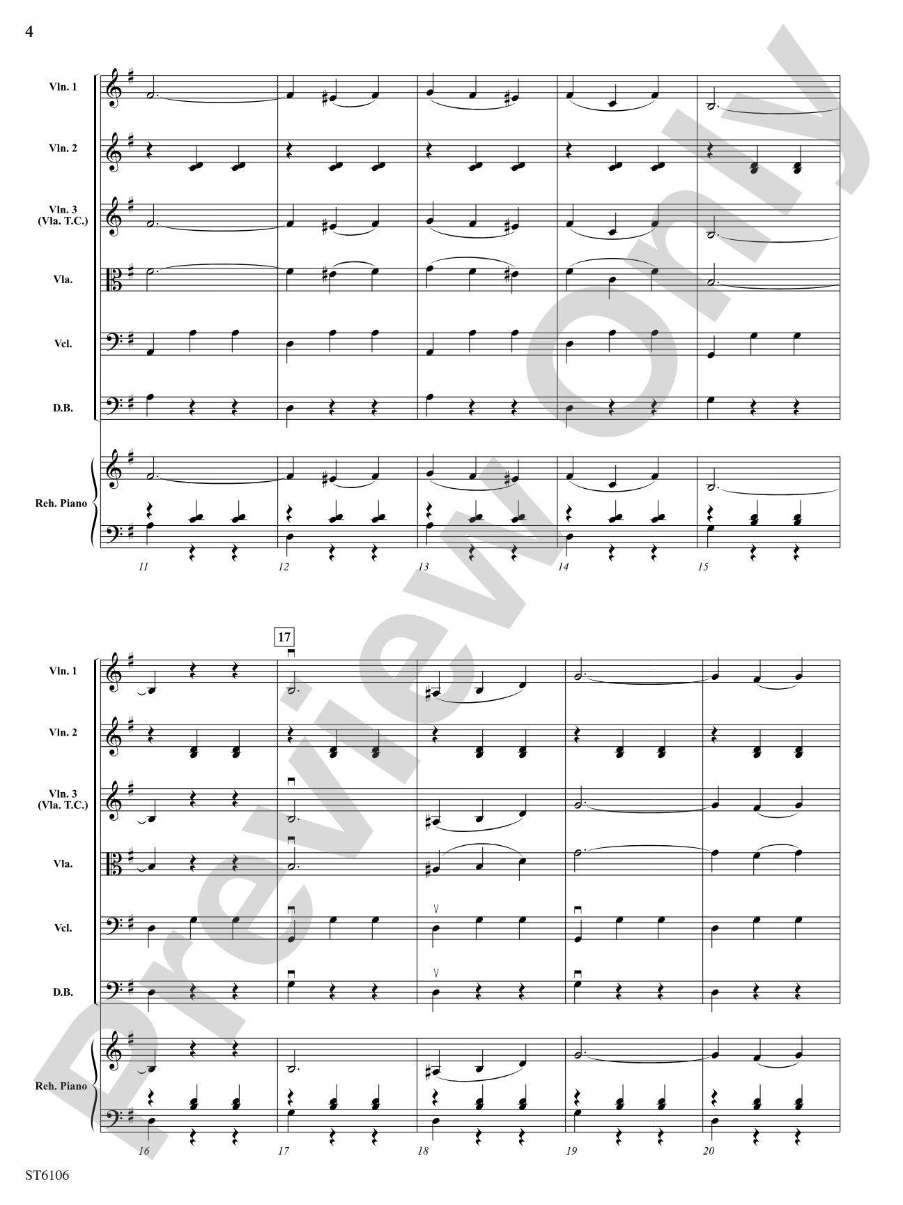 Over the Waves (Sobre las Olas): String Orchestra Conductor Score & Parts