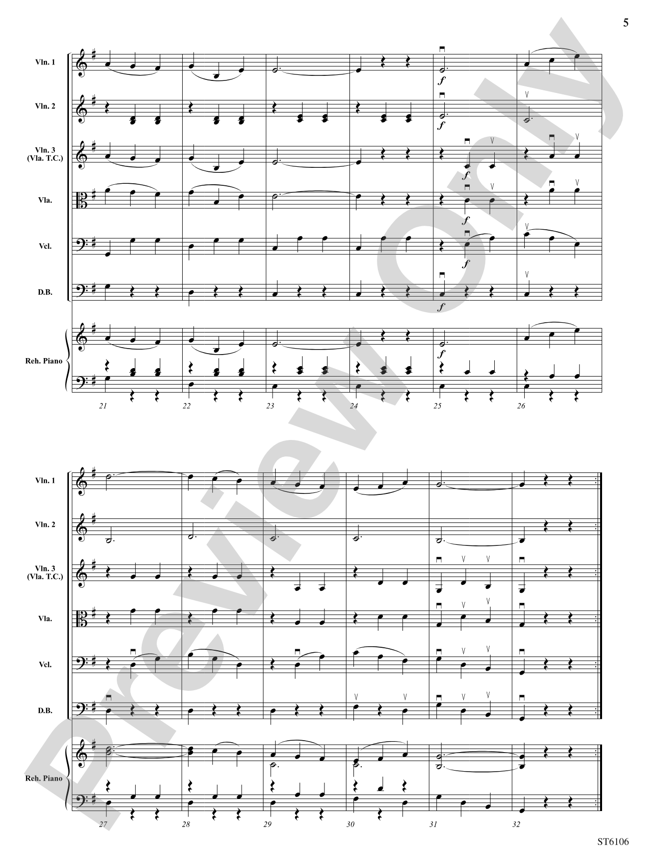Over the Waves (Sobre las Olas): String Orchestra Conductor Score & Parts