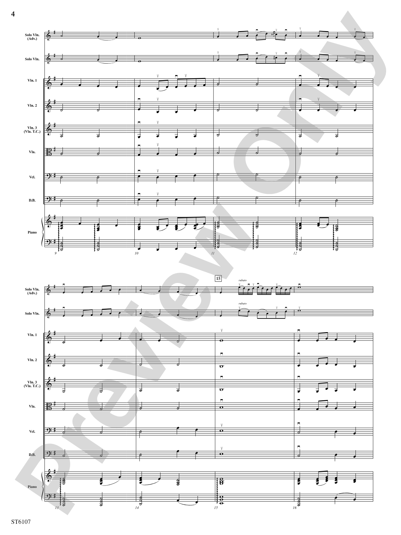 Celtica (for Solo Violin and String Orchestra): String Orchestra Conductor Score & Parts