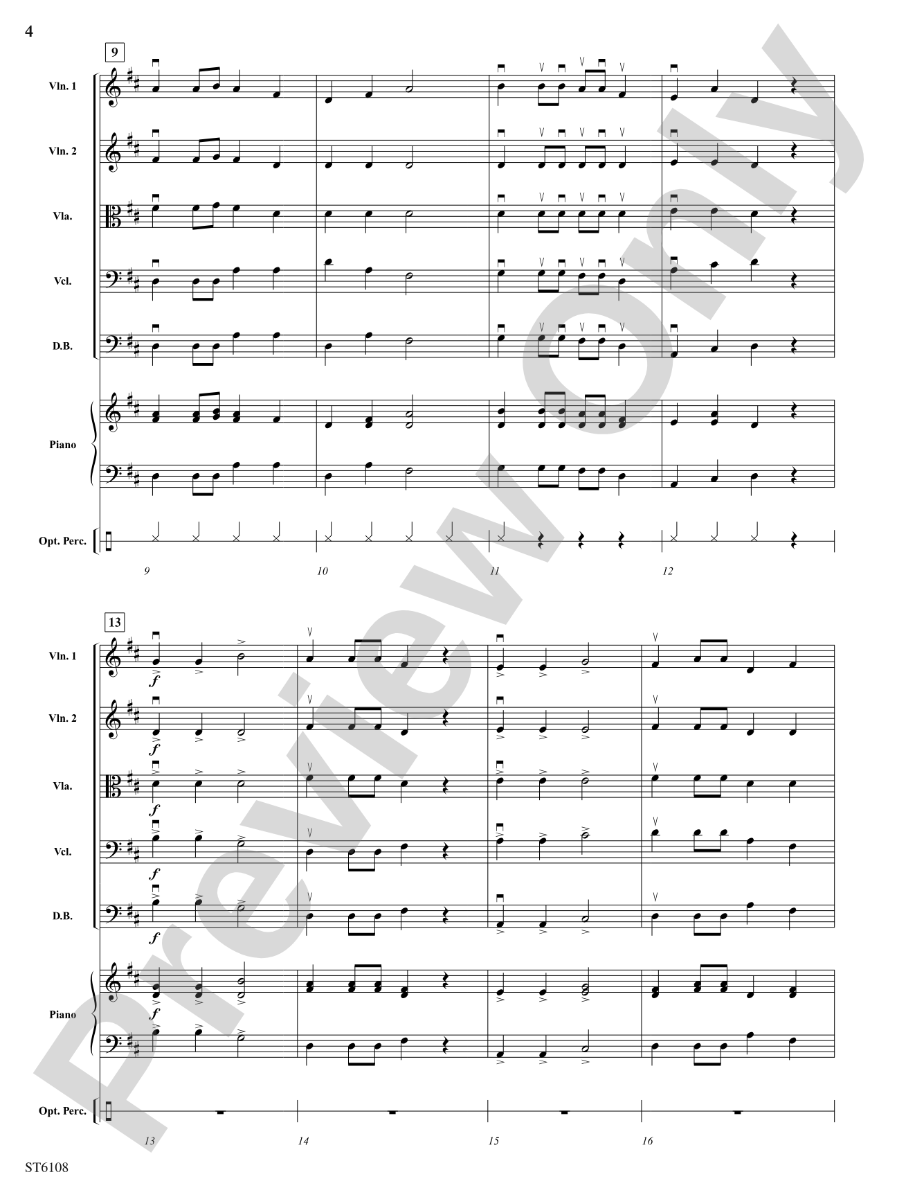 Saint Nick's Canon on the Housetop: String Orchestra Conductor Score & Parts