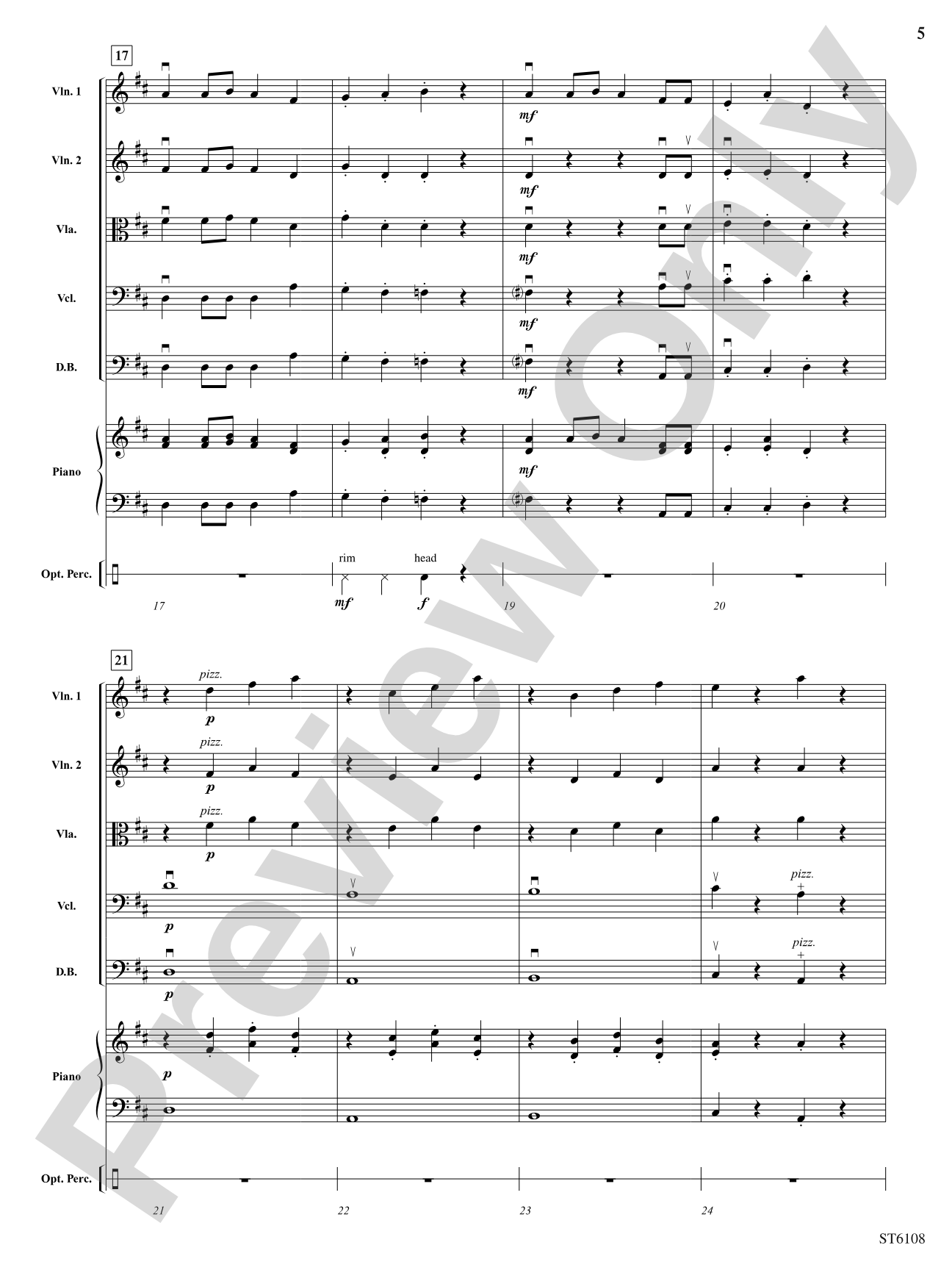 Saint Nick's Canon on the Housetop: String Orchestra Conductor Score & Parts