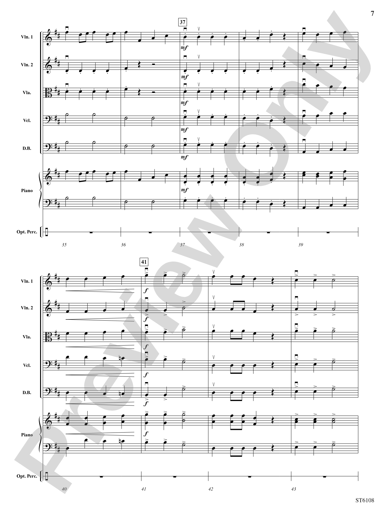 Saint Nick's Canon on the Housetop: String Orchestra Conductor Score & Parts