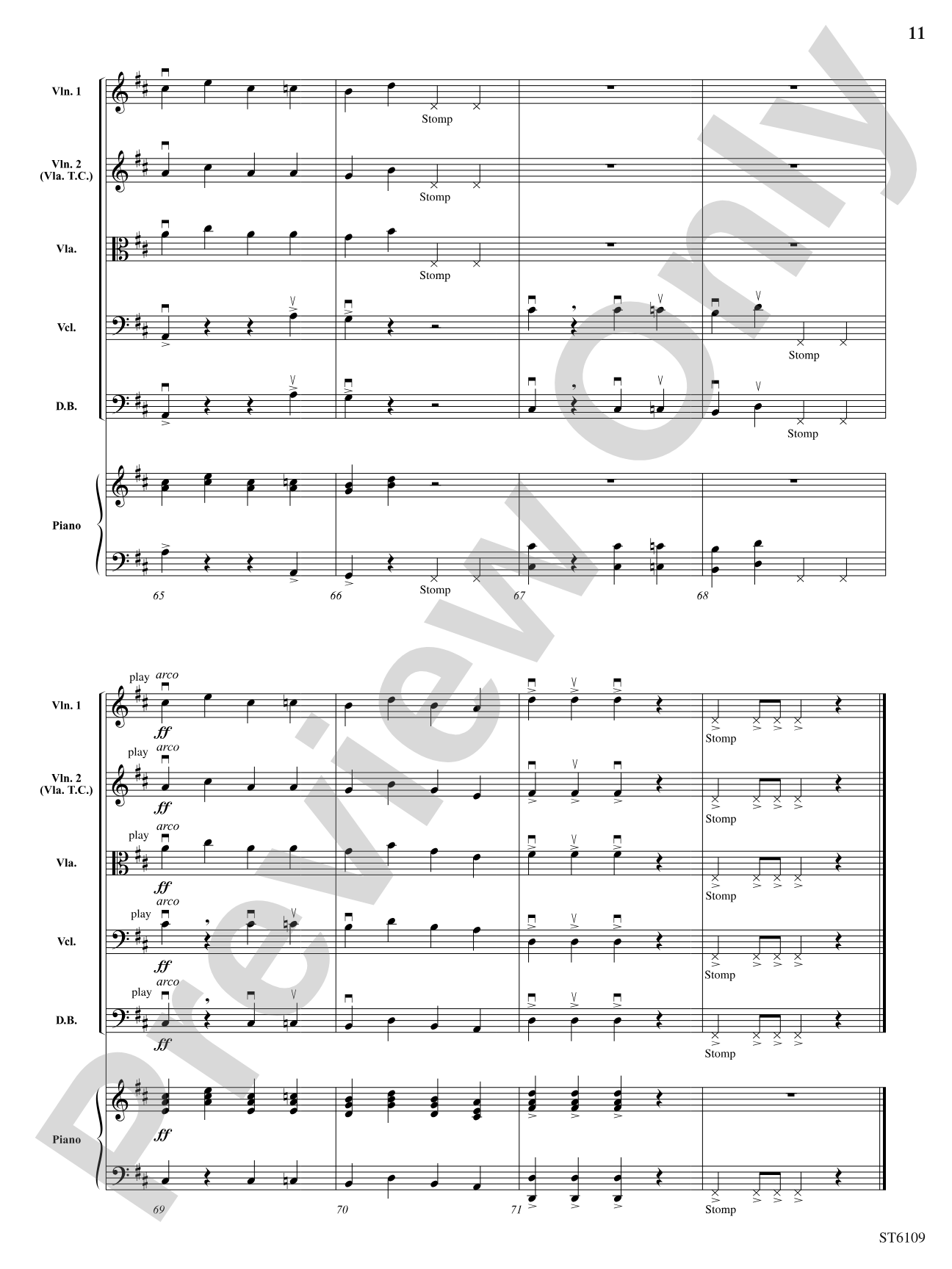 Rhythm 'n' Blues: Score