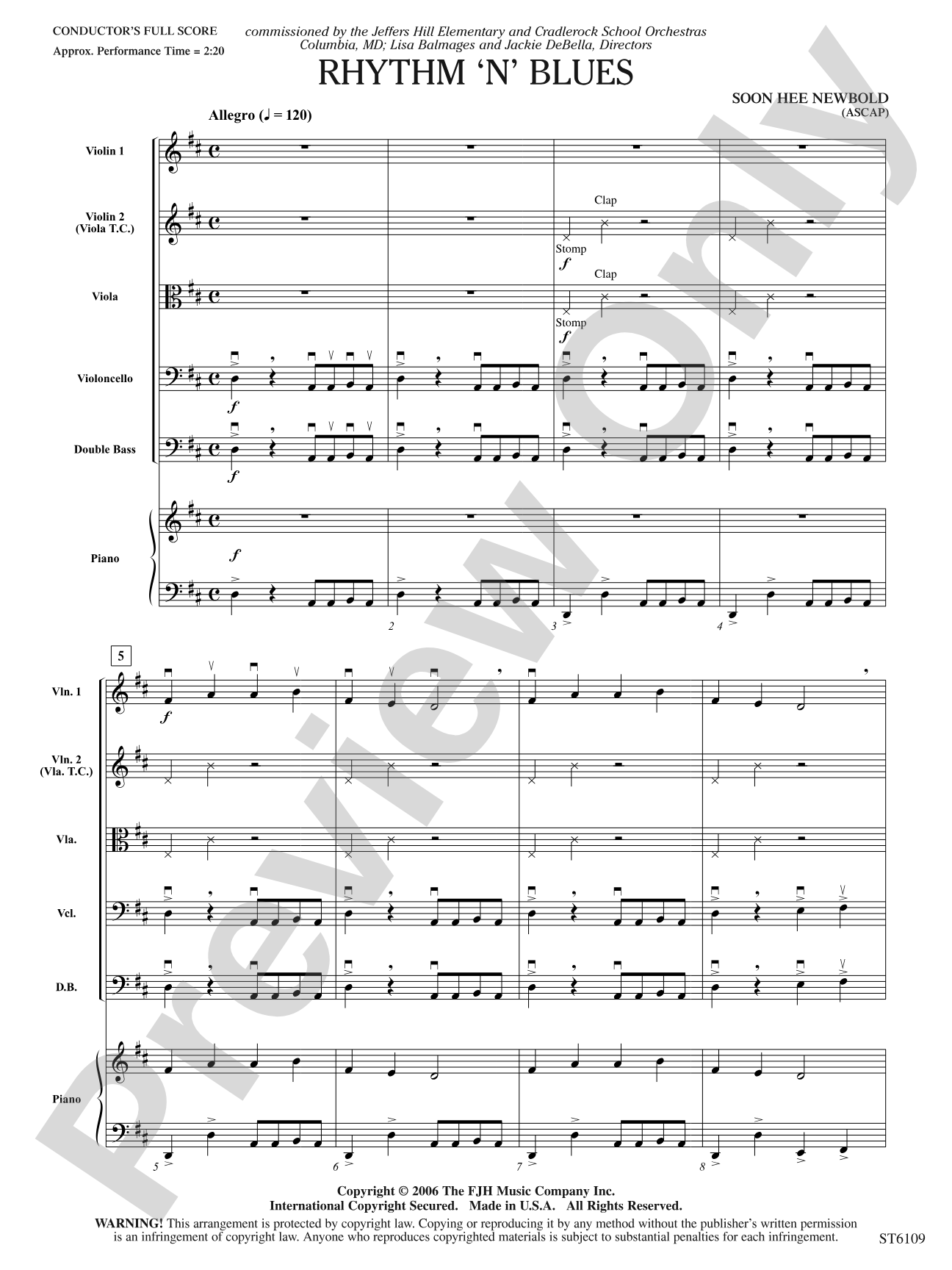Rhythm 'n' Blues: Score