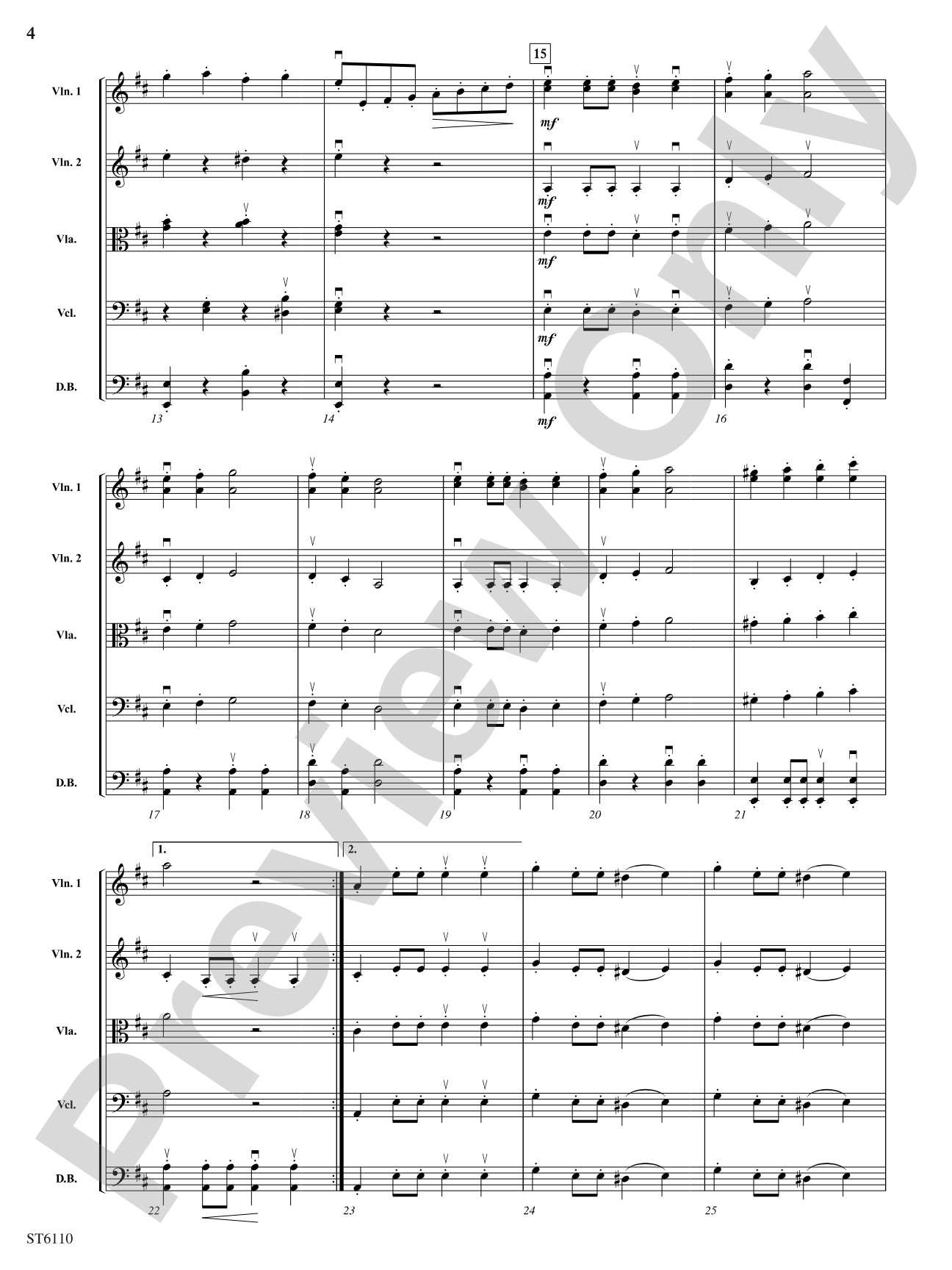 Marche Militaire in D Major: String Orchestra Conductor Score & Parts
