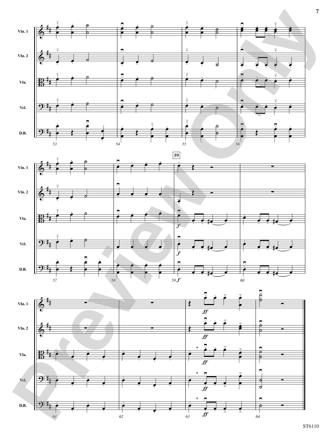 Marche Militaire in D Major: String Orchestra Conductor Score & Parts
