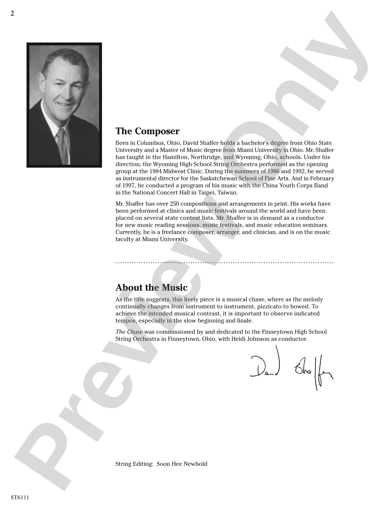 The Chase: String Orchestra Conductor Score & Parts