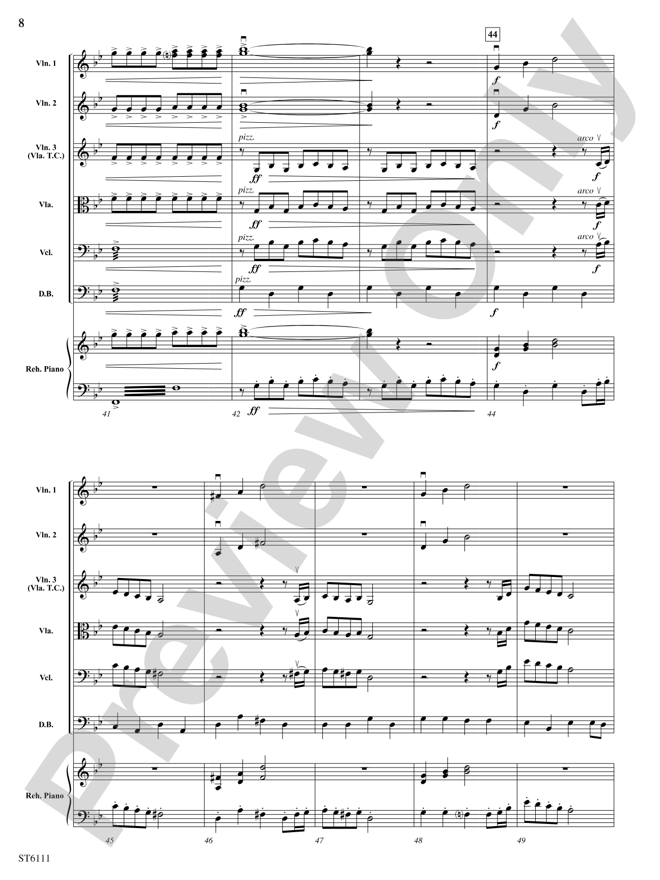 The Chase: String Orchestra Conductor Score & Parts