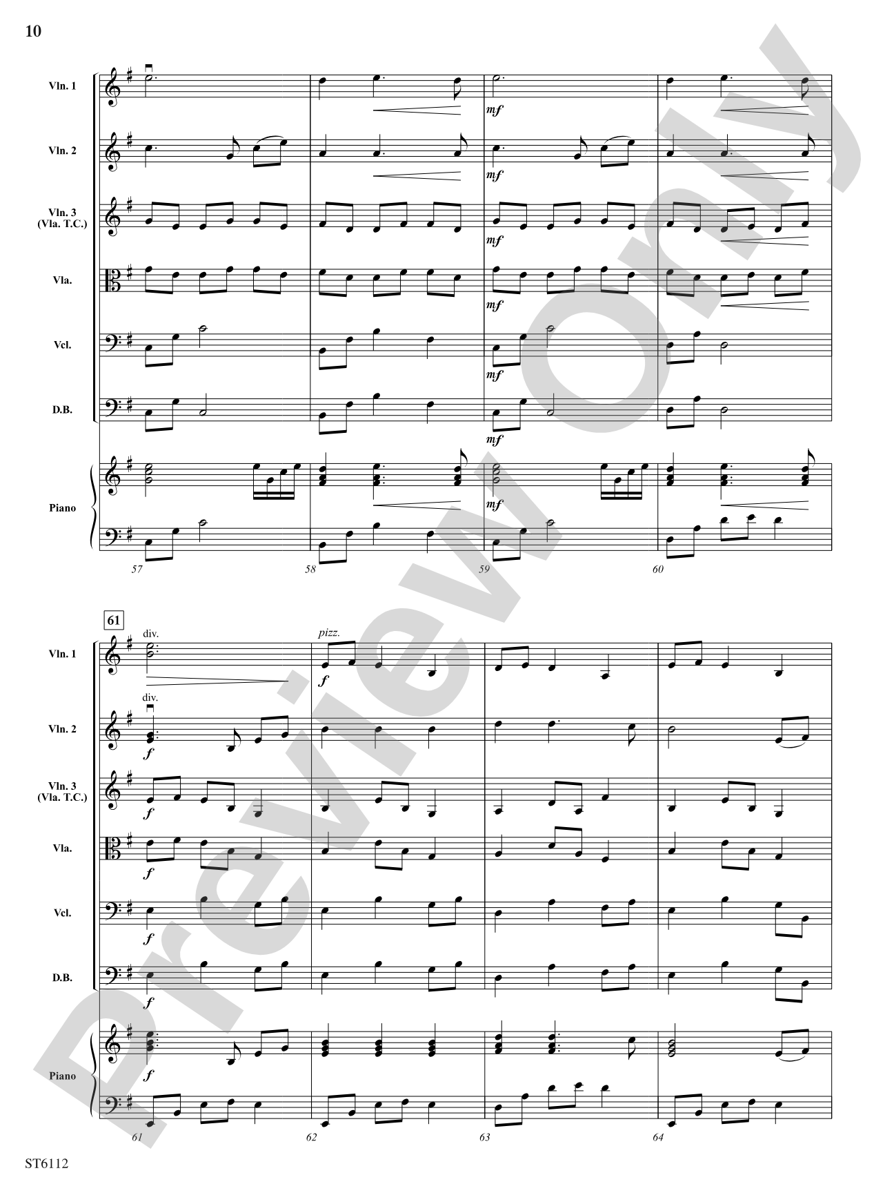 Song of the Sea Mariner: String Orchestra Conductor Score & Parts