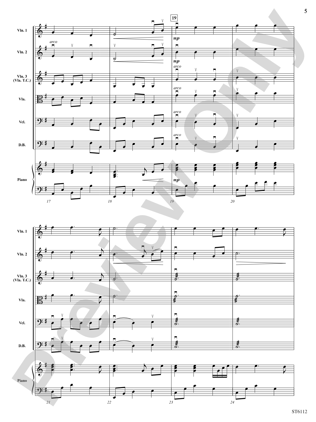 Song of the Sea Mariner: String Orchestra Conductor Score & Parts