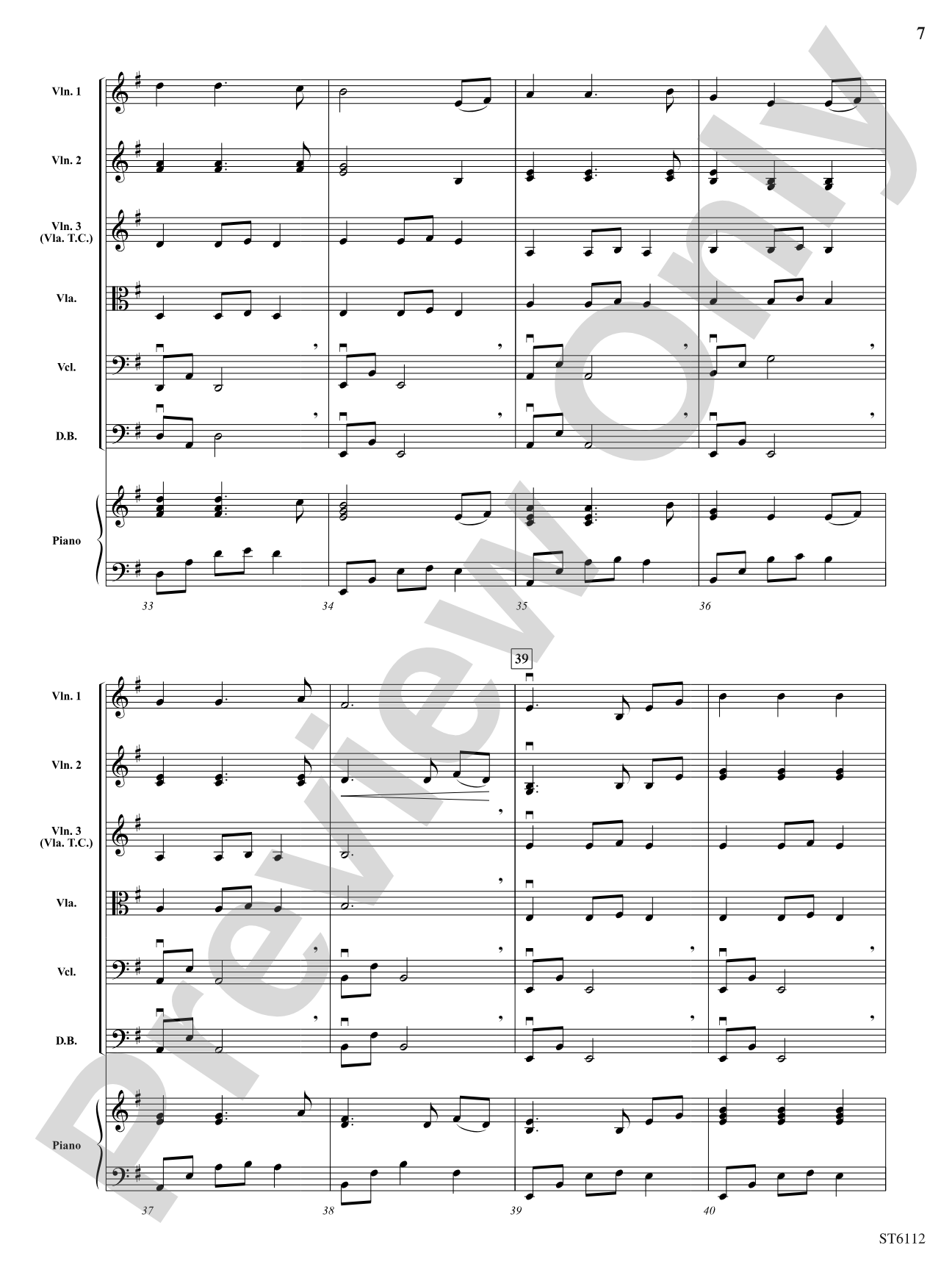 Song of the Sea Mariner: String Orchestra Conductor Score & Parts