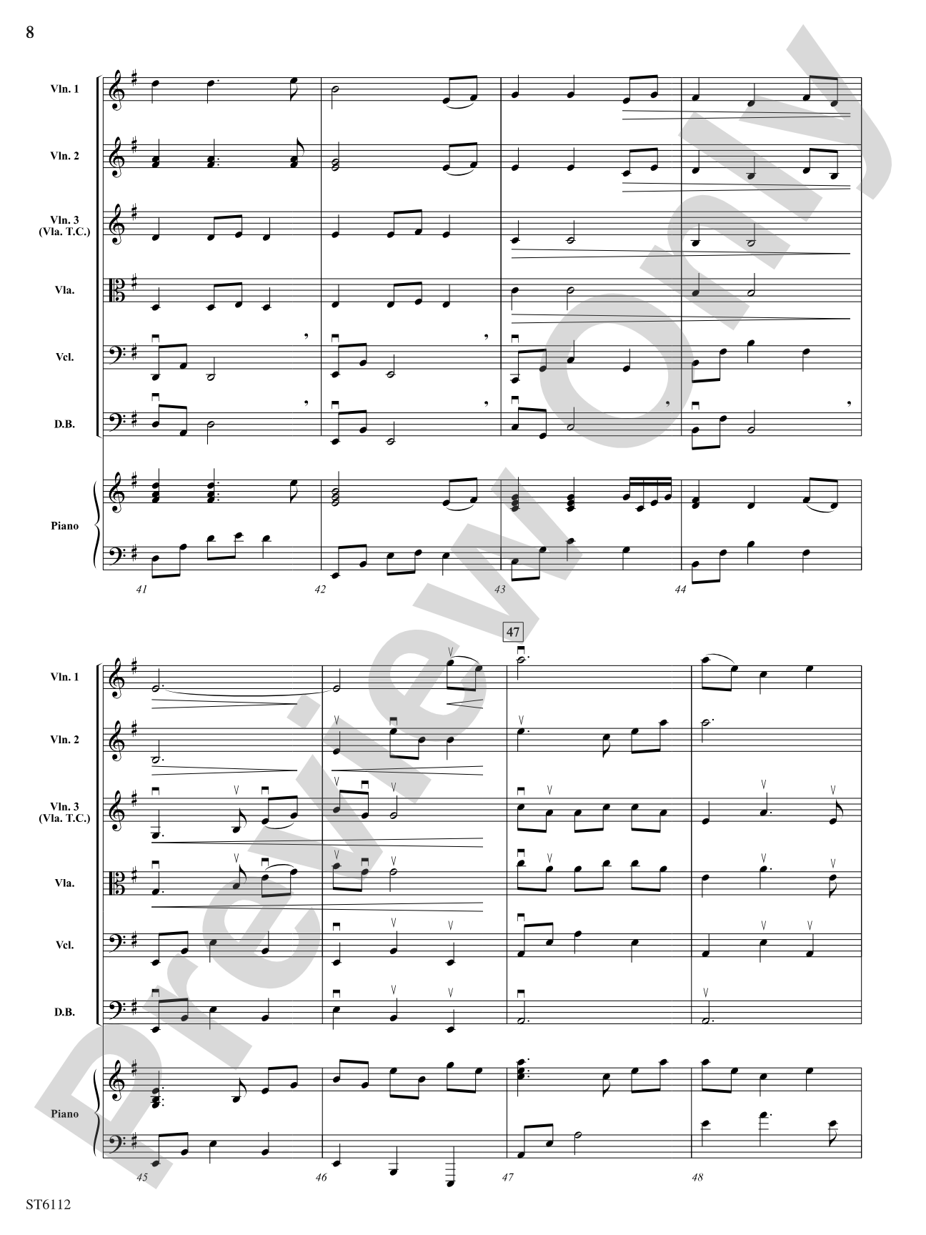Song of the Sea Mariner: String Orchestra Conductor Score & Parts