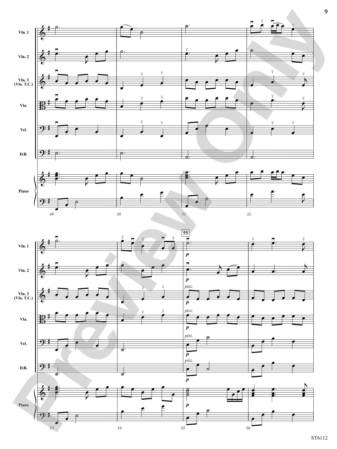 Song of the Sea Mariner: String Orchestra Conductor Score & Parts