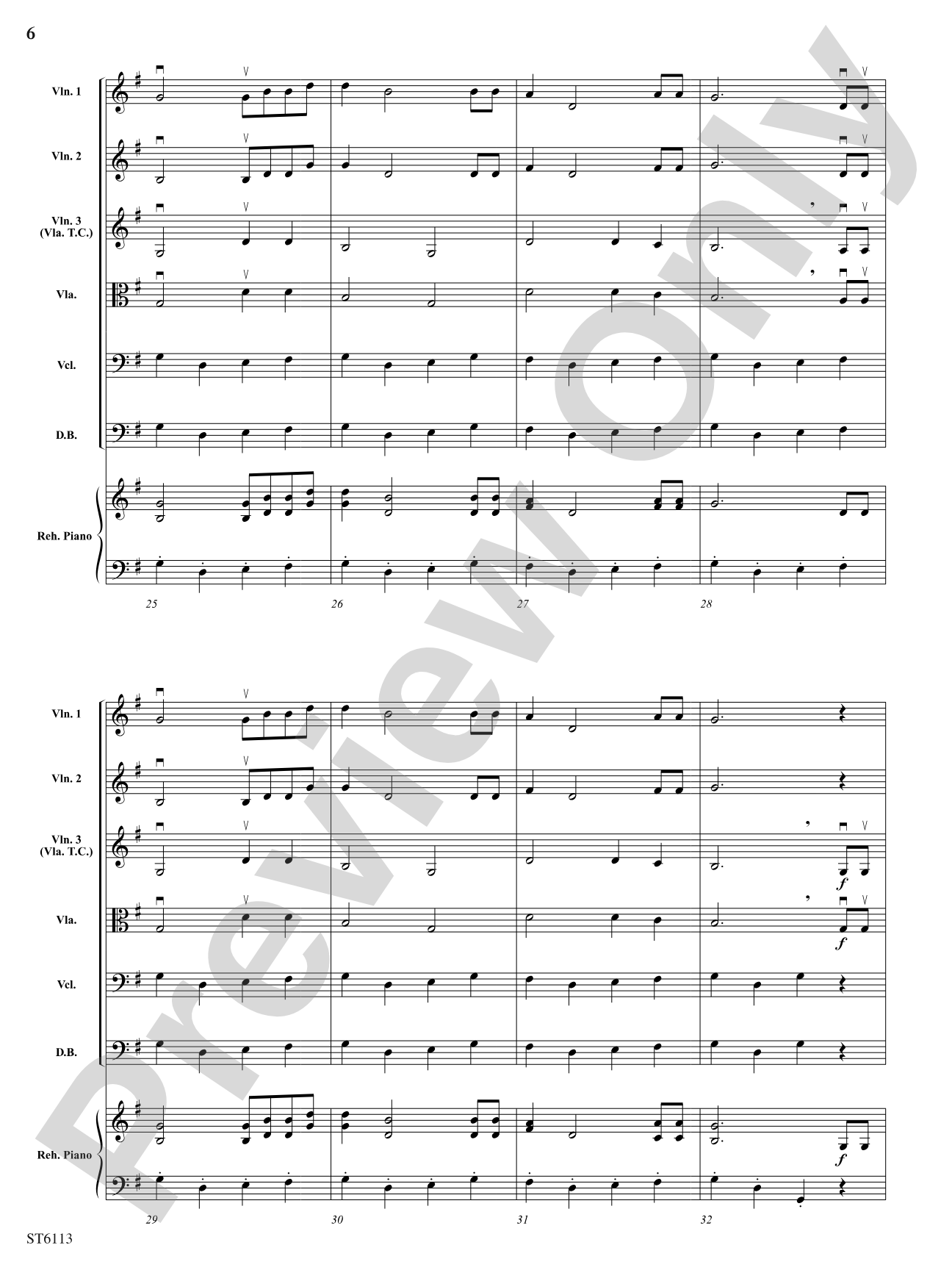 Trois chansons de campagne (Three Songs of the Countryside): String Orchestra Conductor Score & Parts