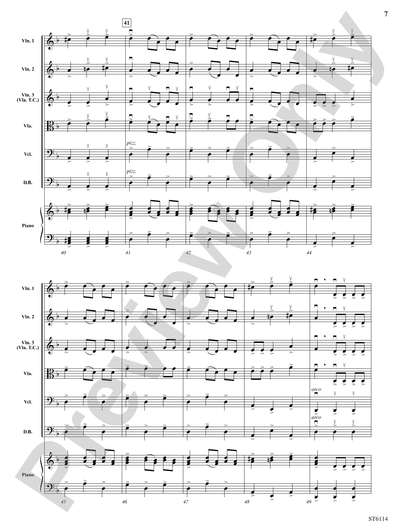 Mythos: String Orchestra Conductor Score & Parts