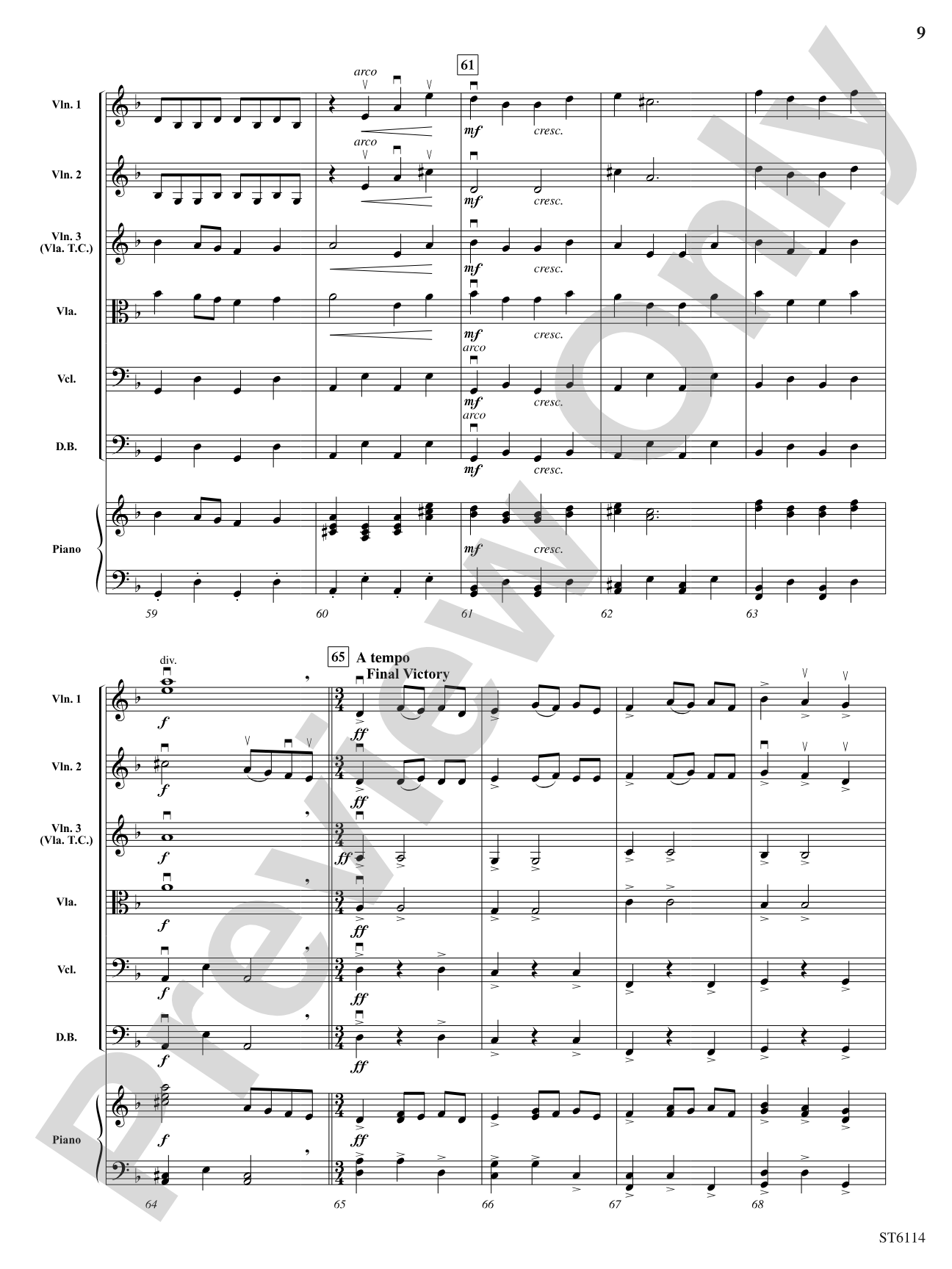 Mythos: String Orchestra Conductor Score & Parts