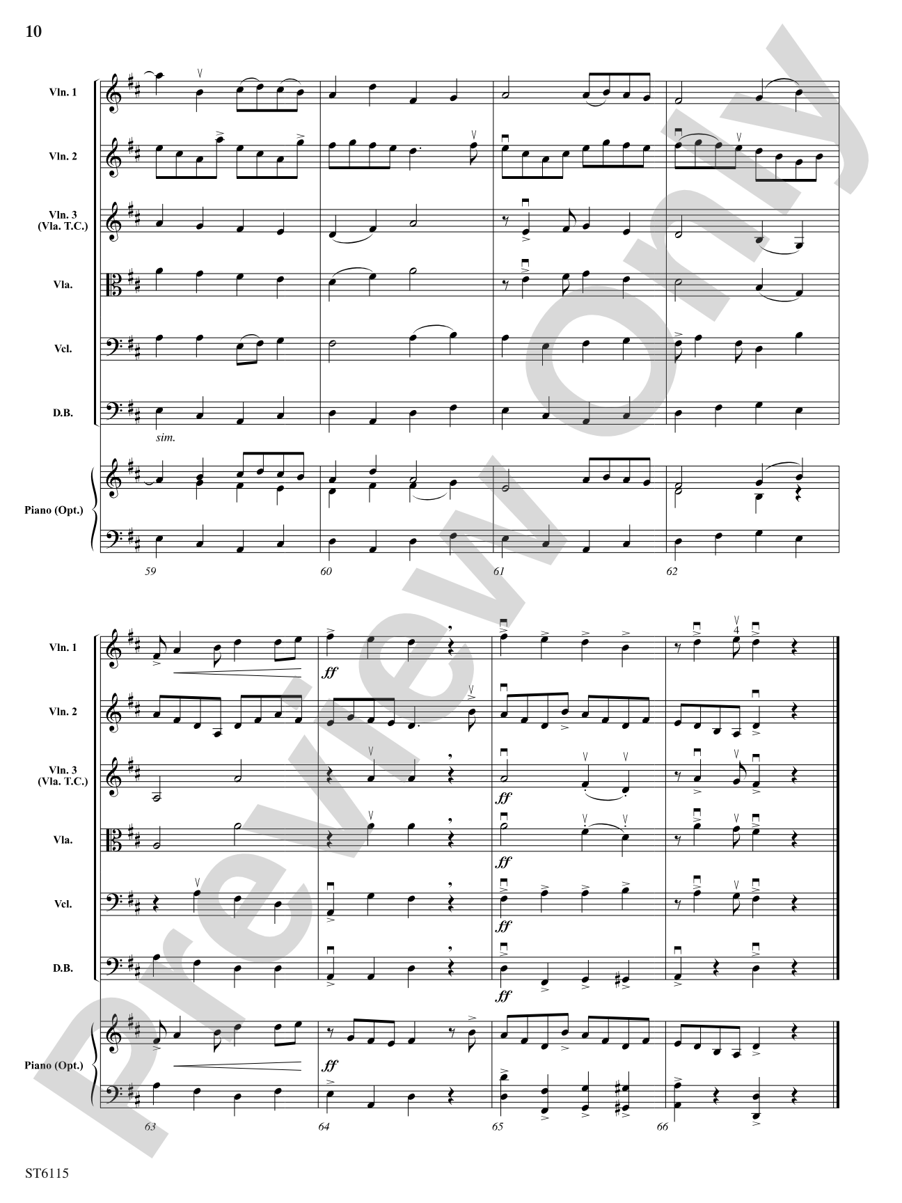 Fiddle Fever: String Orchestra Conductor Score & Parts