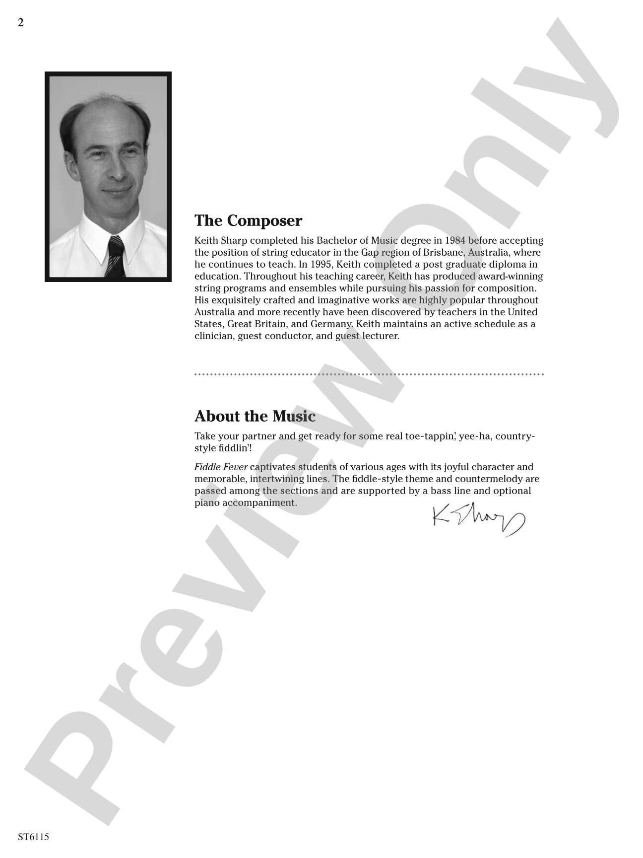 Fiddle Fever: String Orchestra Conductor Score & Parts