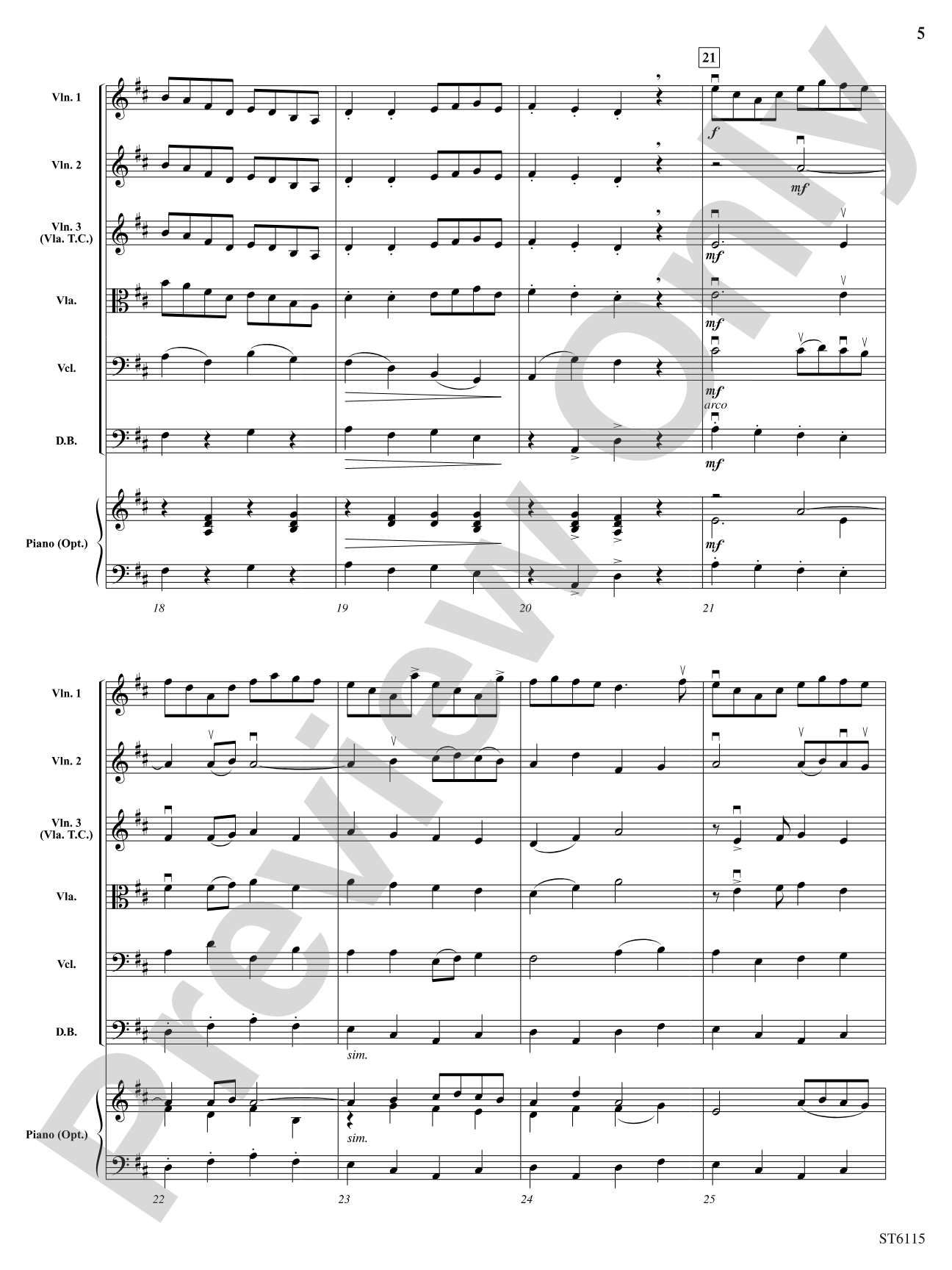Fiddle Fever: String Orchestra Conductor Score & Parts