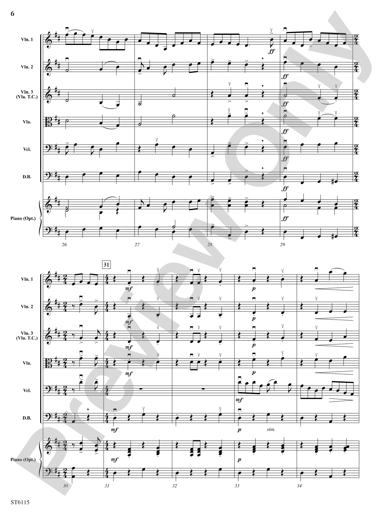 Fiddle Fever: String Orchestra Conductor Score & Parts