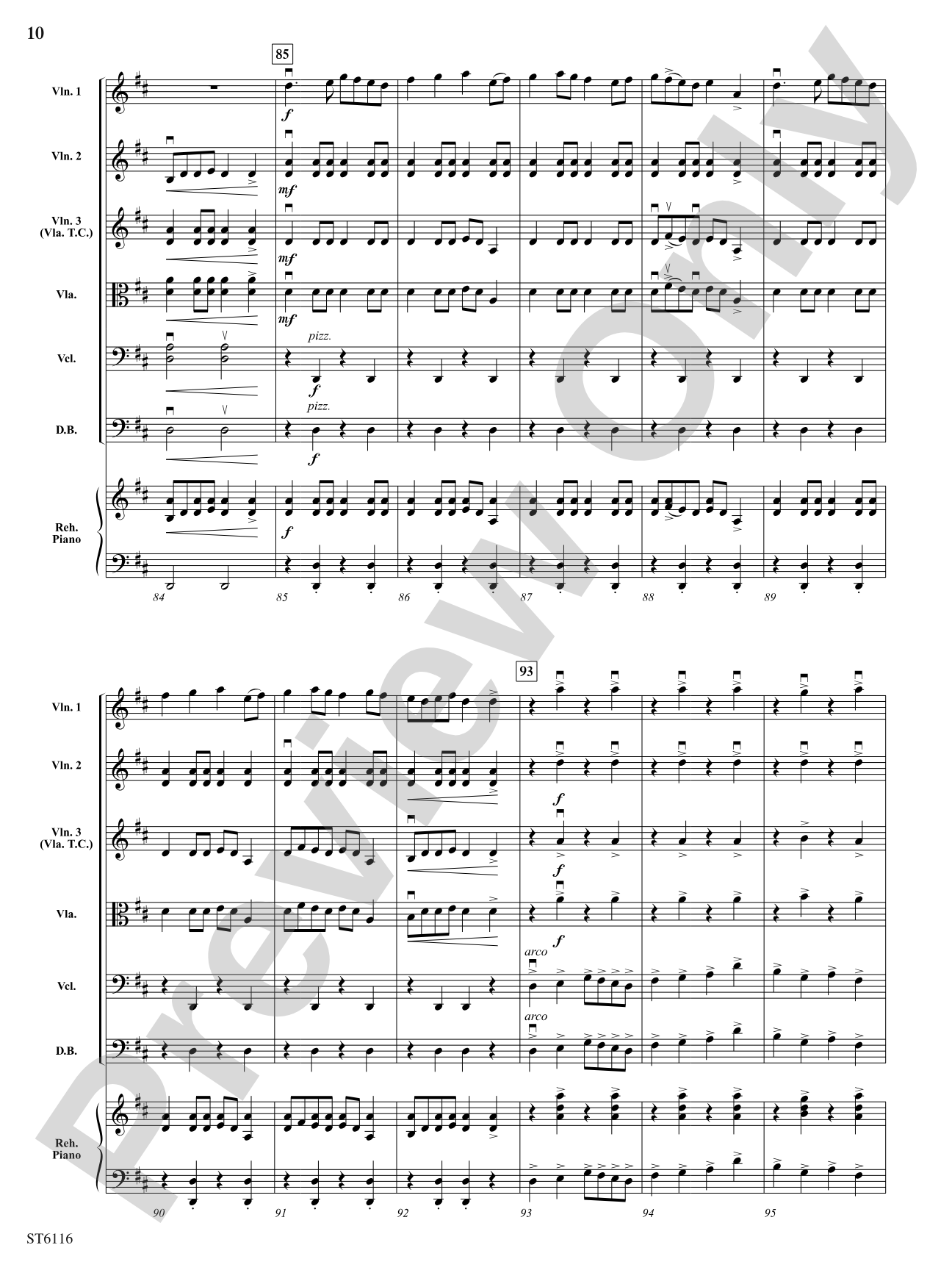 Variations on an Irish Tune: String Orchestra Conductor Score & Parts