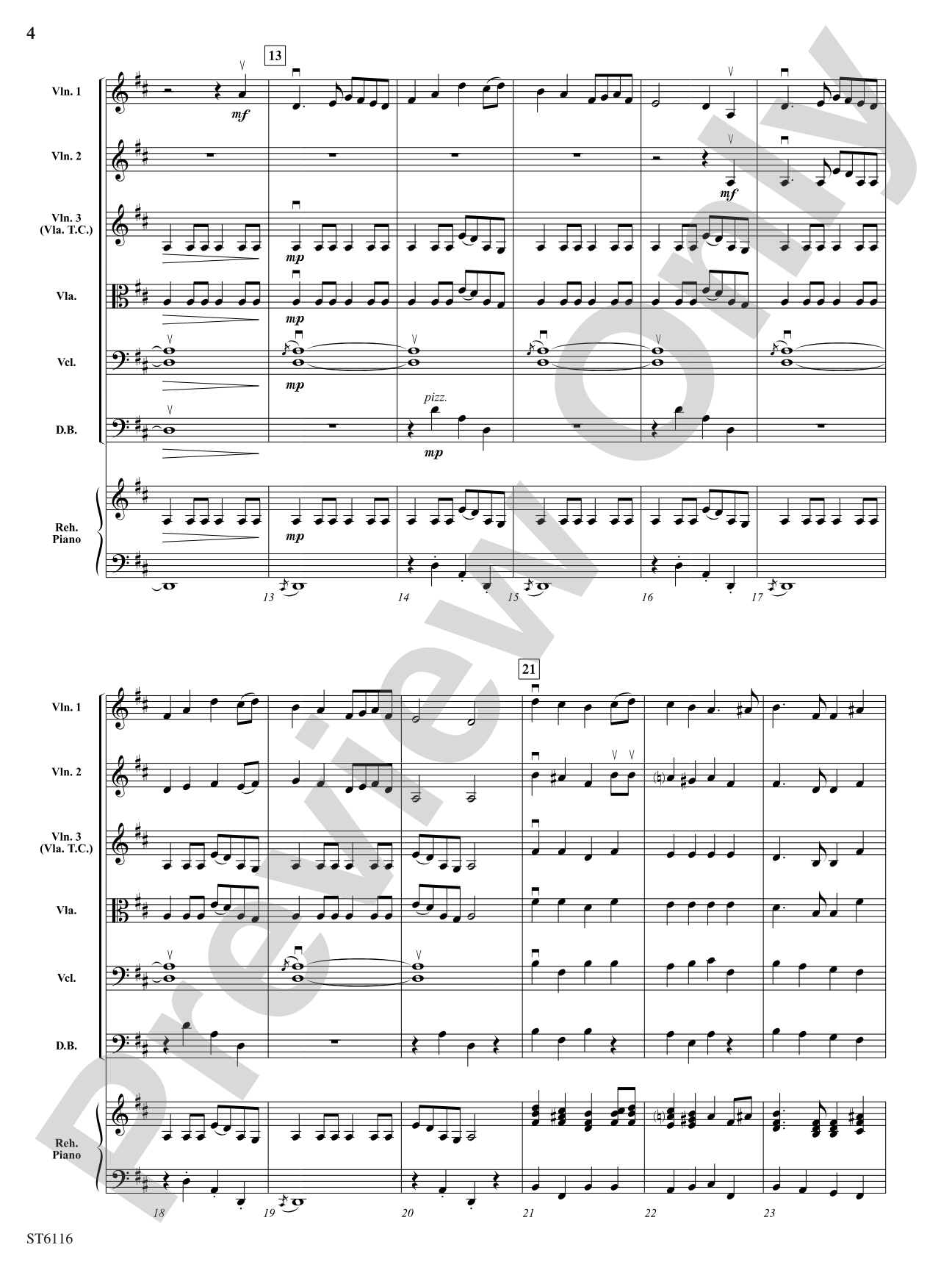 Variations on an Irish Tune: String Orchestra Conductor Score & Parts