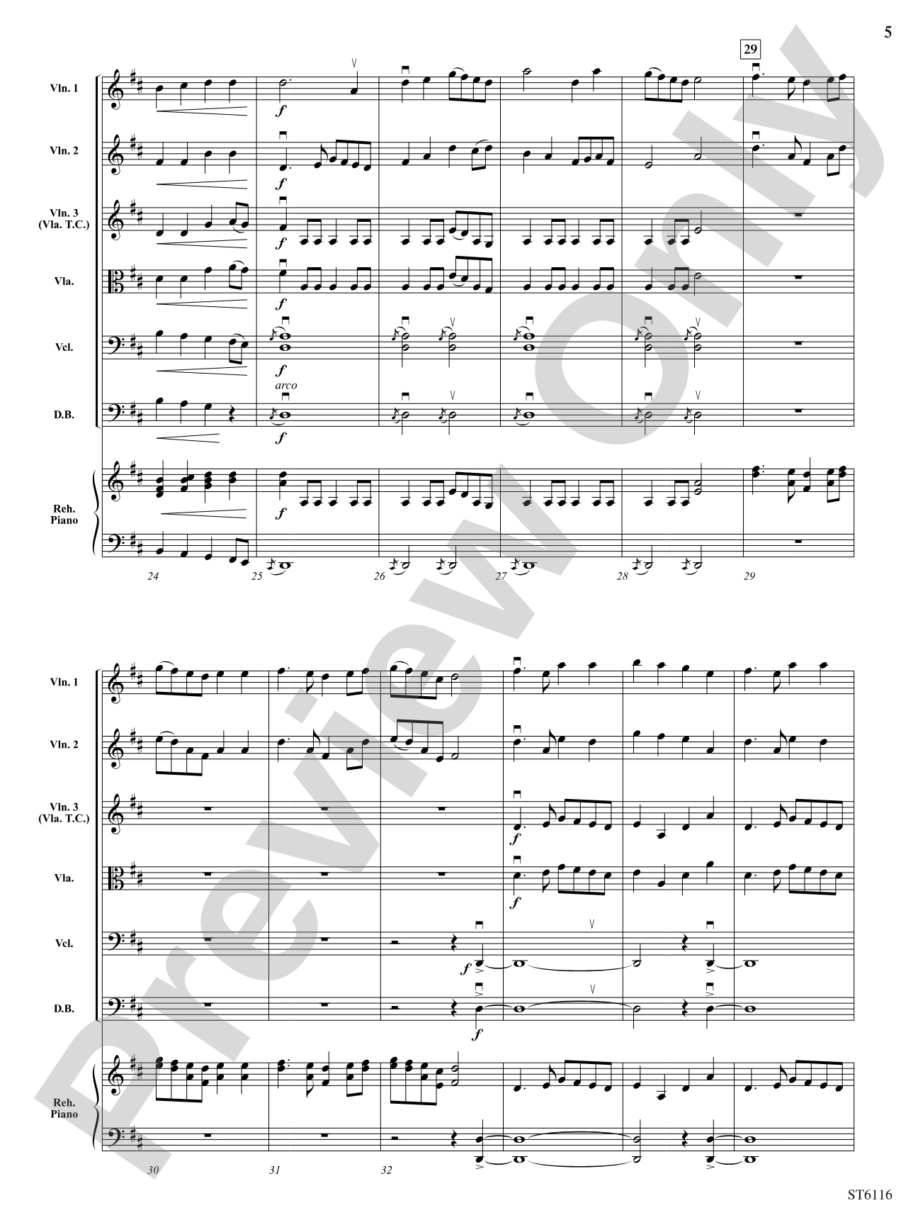 Variations on an Irish Tune: String Orchestra Conductor Score & Parts