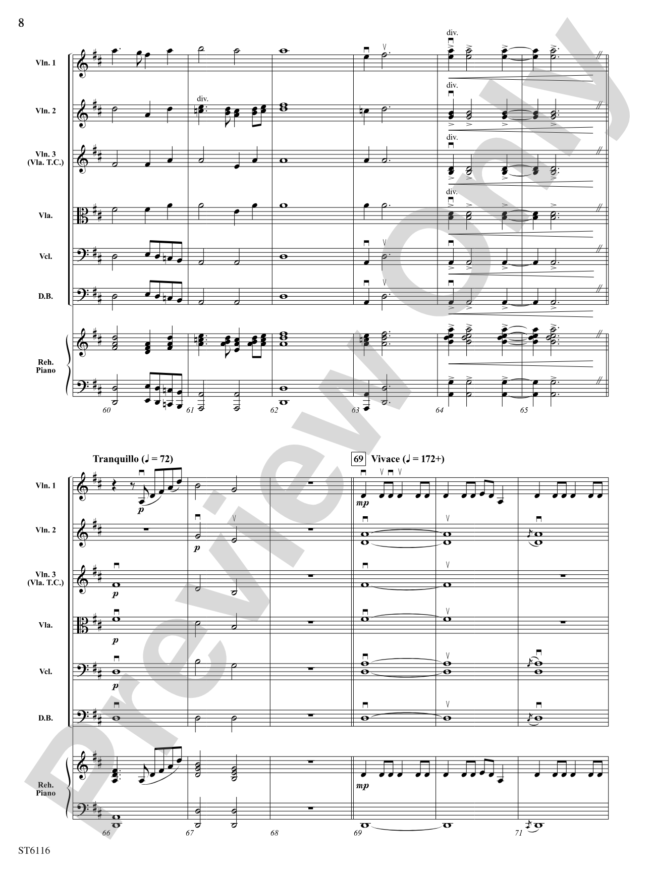 Variations on an Irish Tune: String Orchestra Conductor Score & Parts