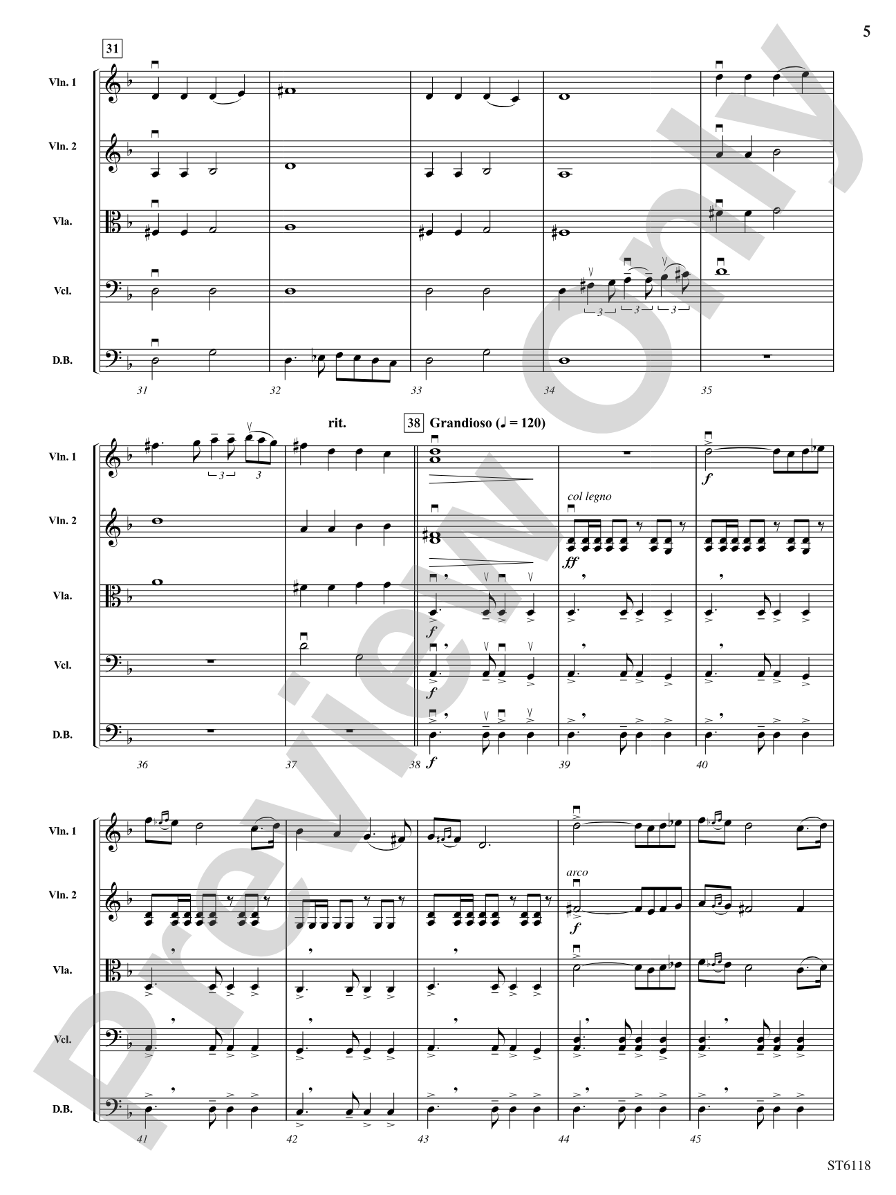 Egyptian Legacy: String Orchestra Conductor Score & Parts