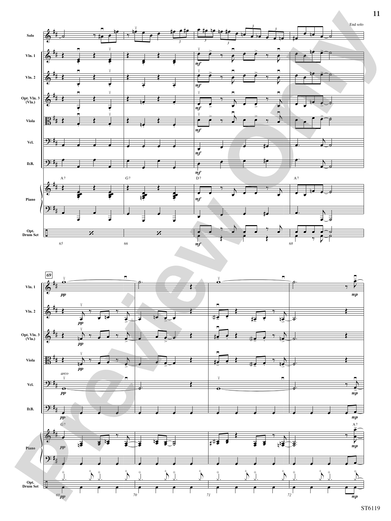 Stringin' the Blues: String Orchestra Conductor Score & Parts