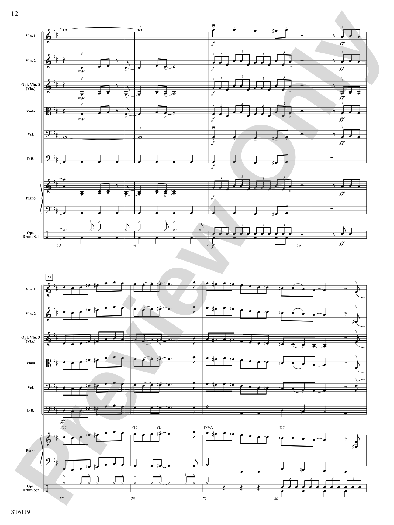 Stringin' the Blues: String Orchestra Conductor Score & Parts