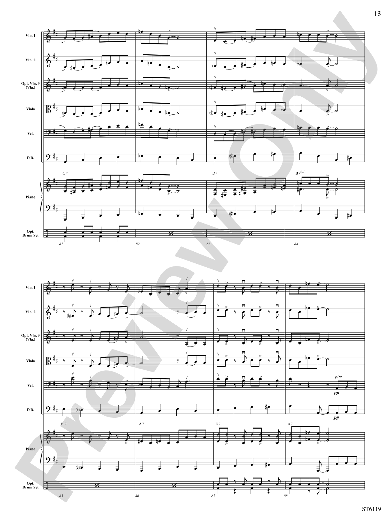 Stringin' the Blues: String Orchestra Conductor Score & Parts