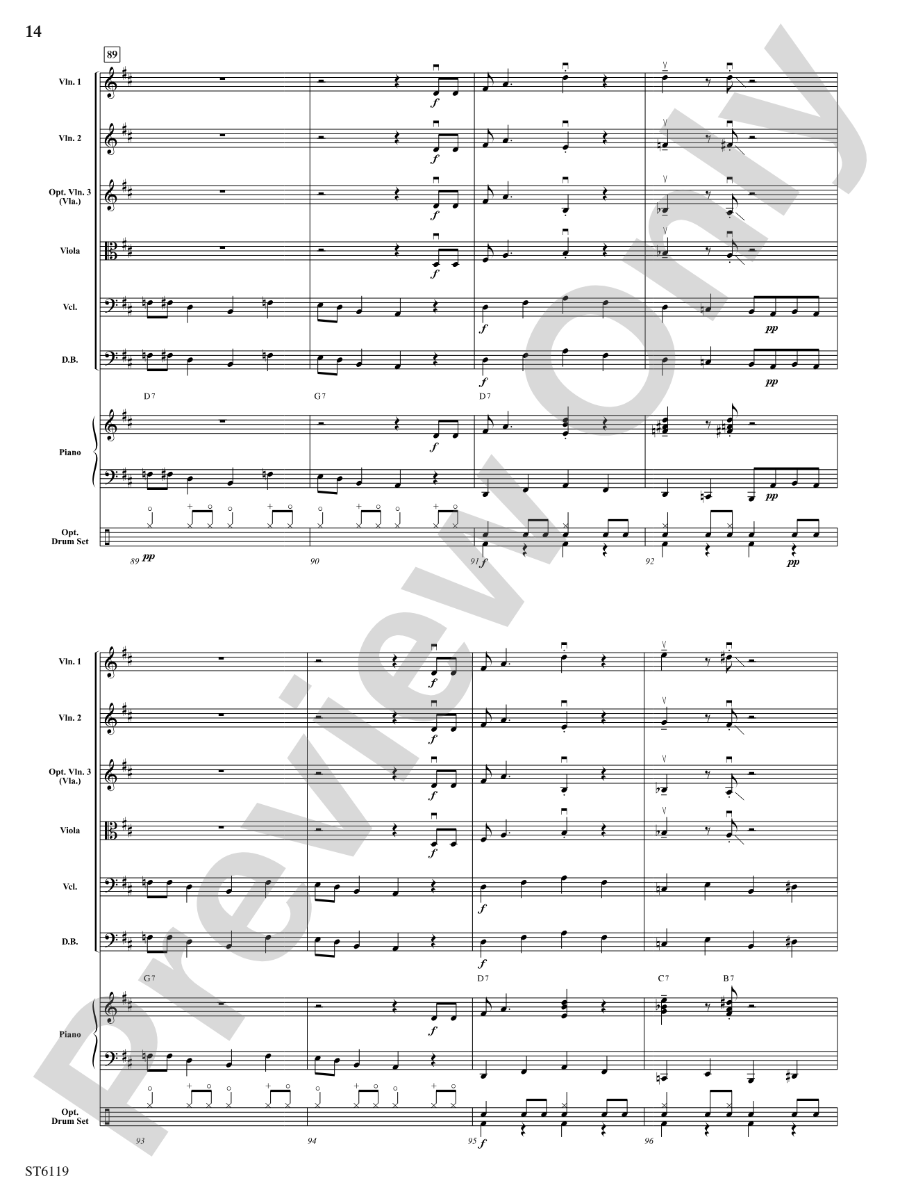 Stringin' the Blues: String Orchestra Conductor Score & Parts