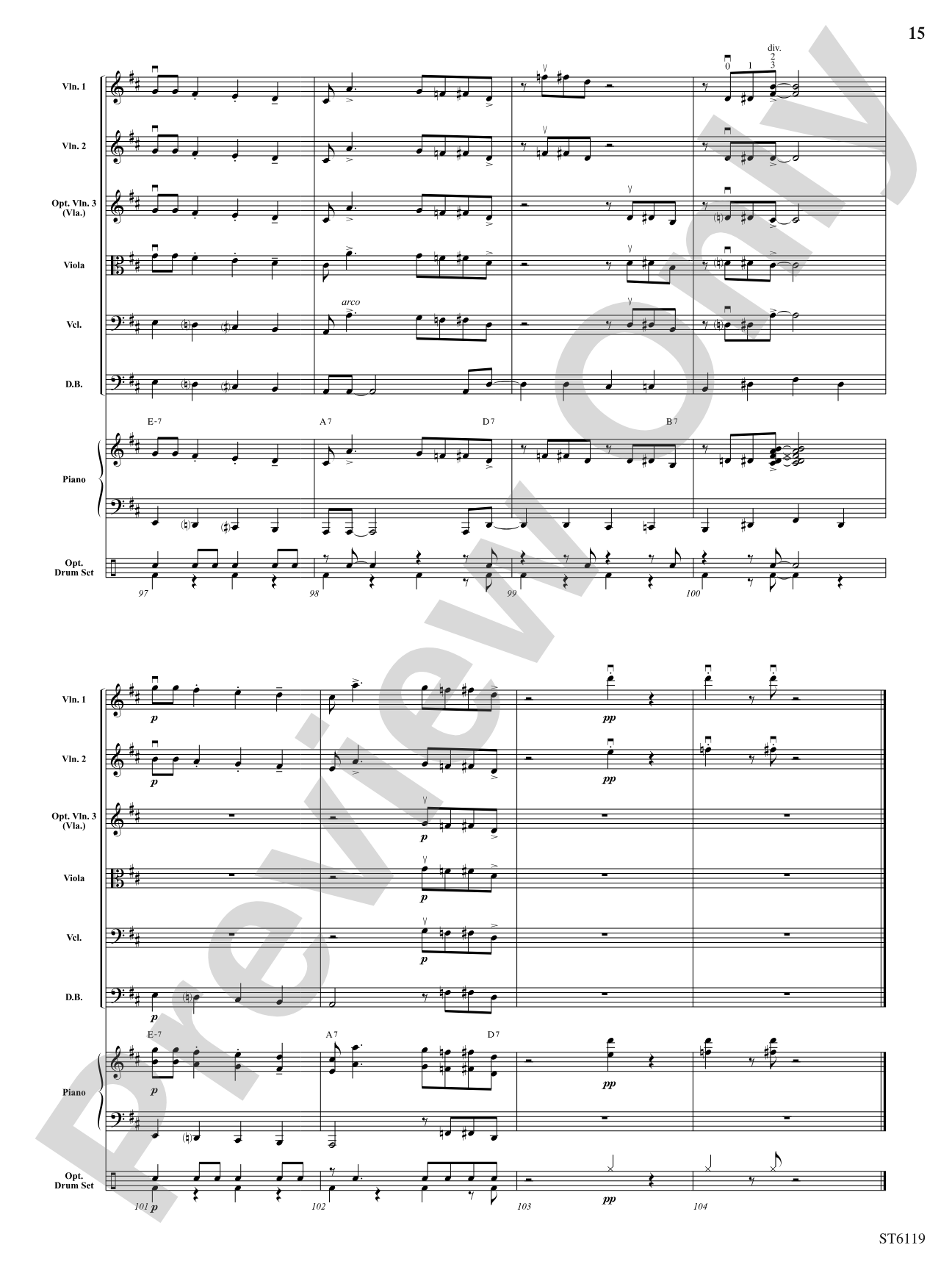 Stringin' the Blues: String Orchestra Conductor Score & Parts