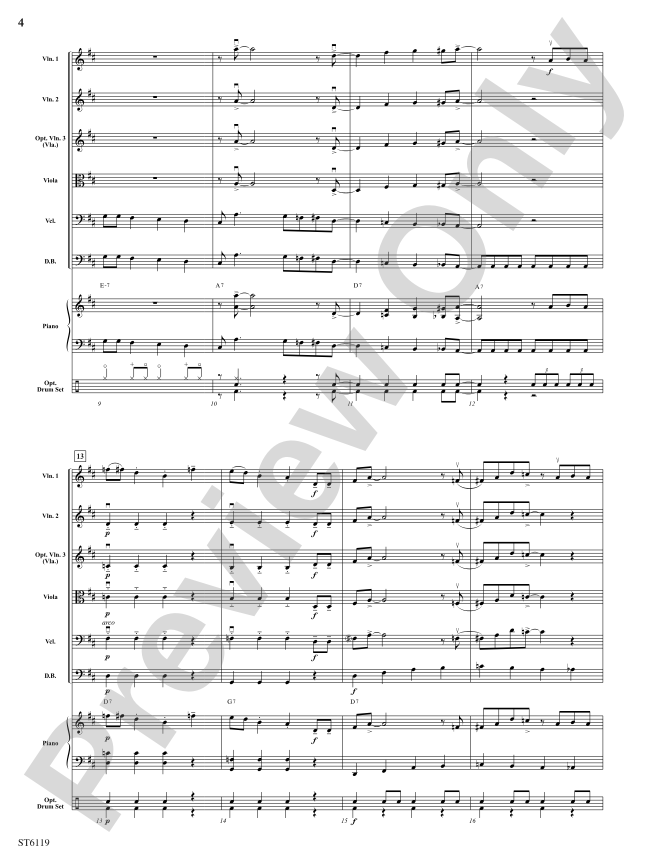 Stringin' the Blues: String Orchestra Conductor Score & Parts