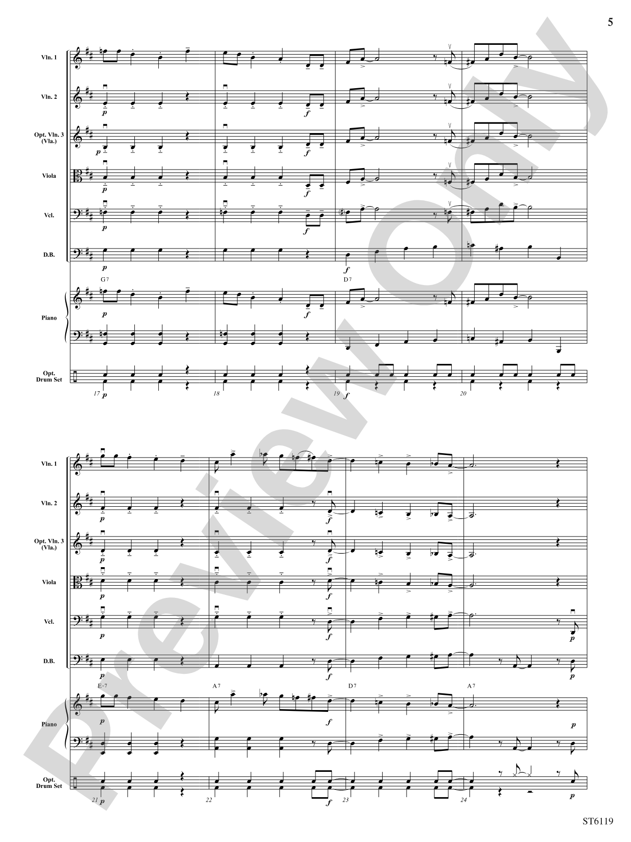 Stringin' the Blues: String Orchestra Conductor Score & Parts