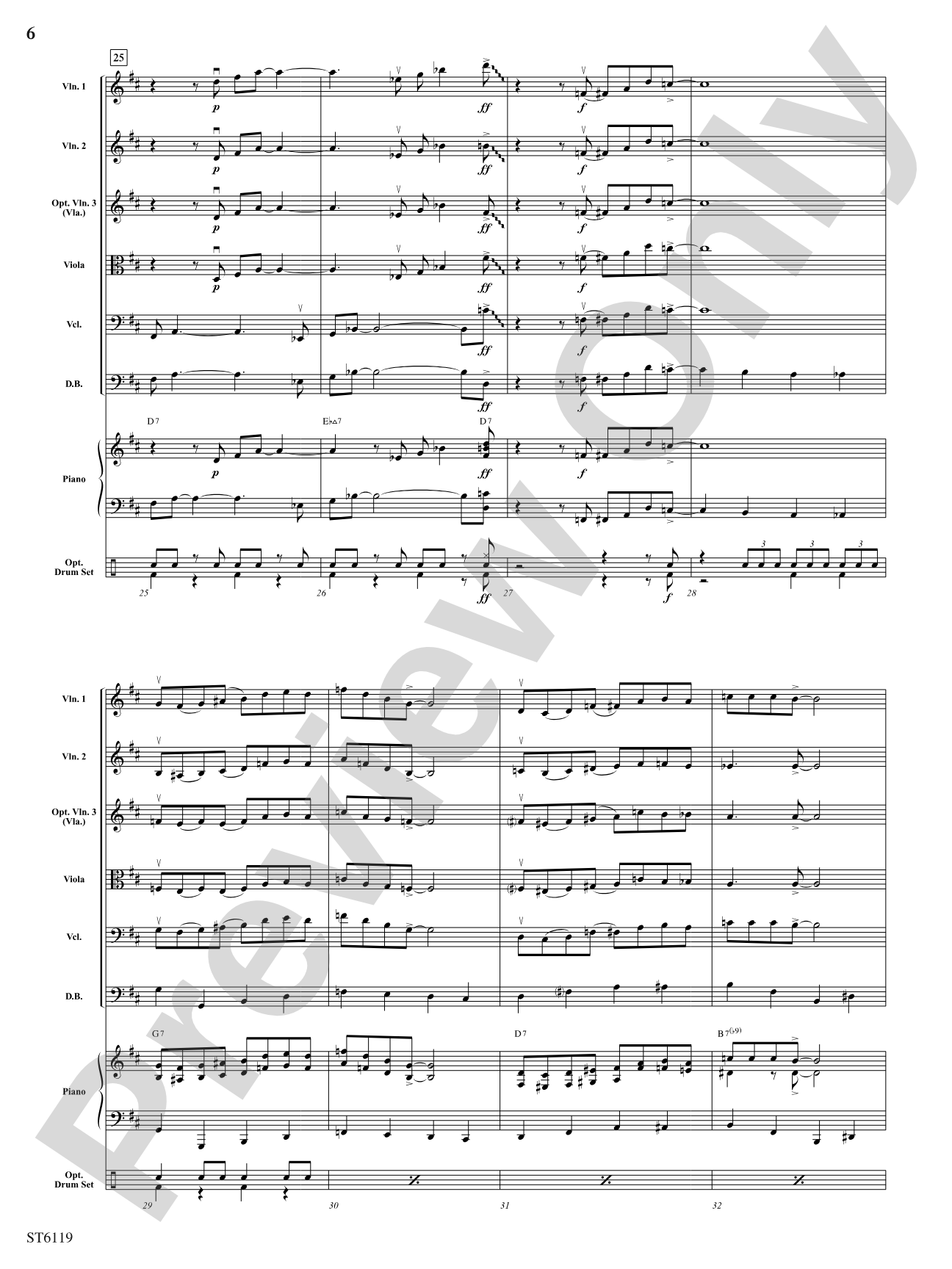Stringin' the Blues: String Orchestra Conductor Score & Parts